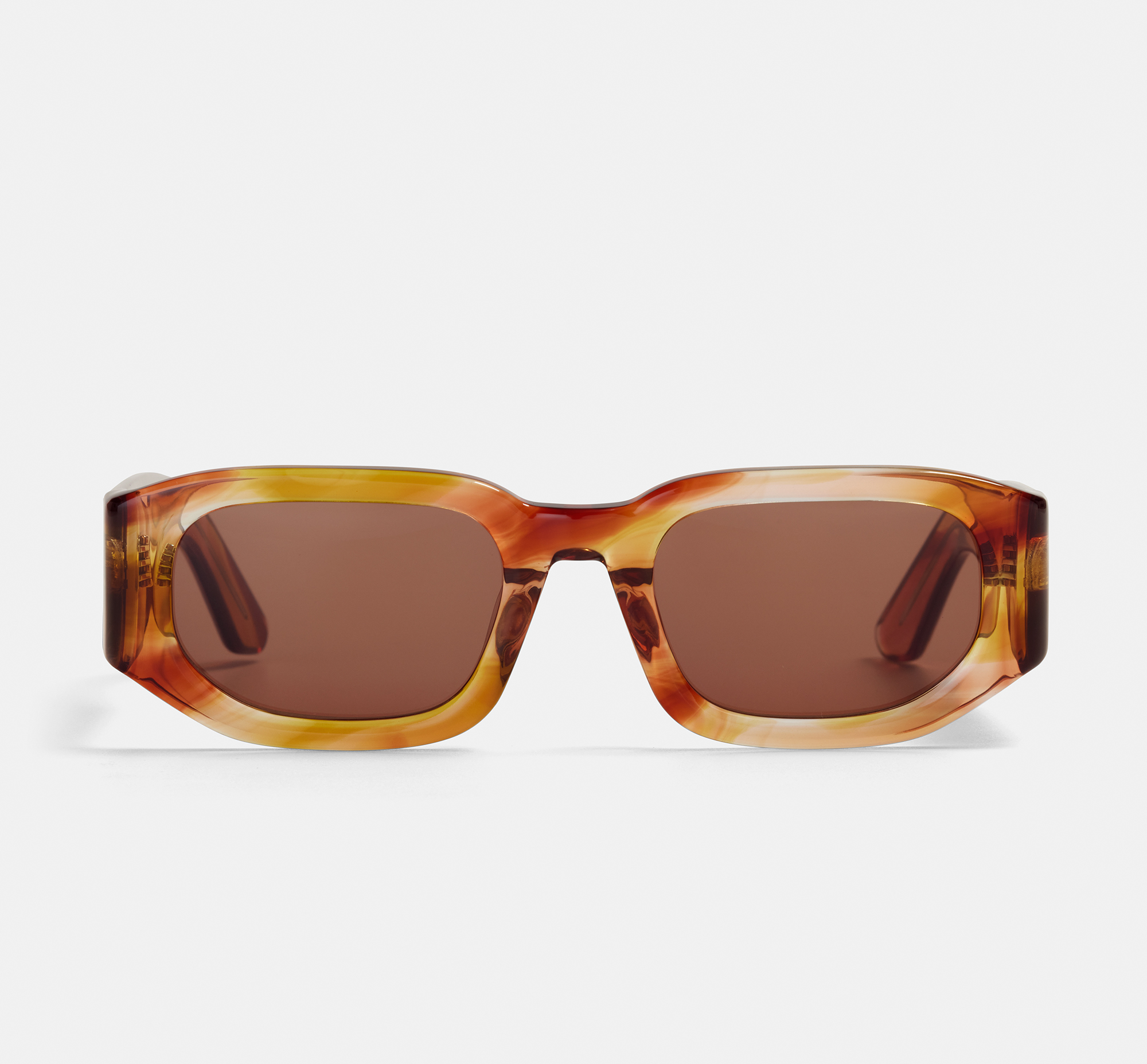 Omari Red Storm | Rectangular Bio Acetate Sunglasses