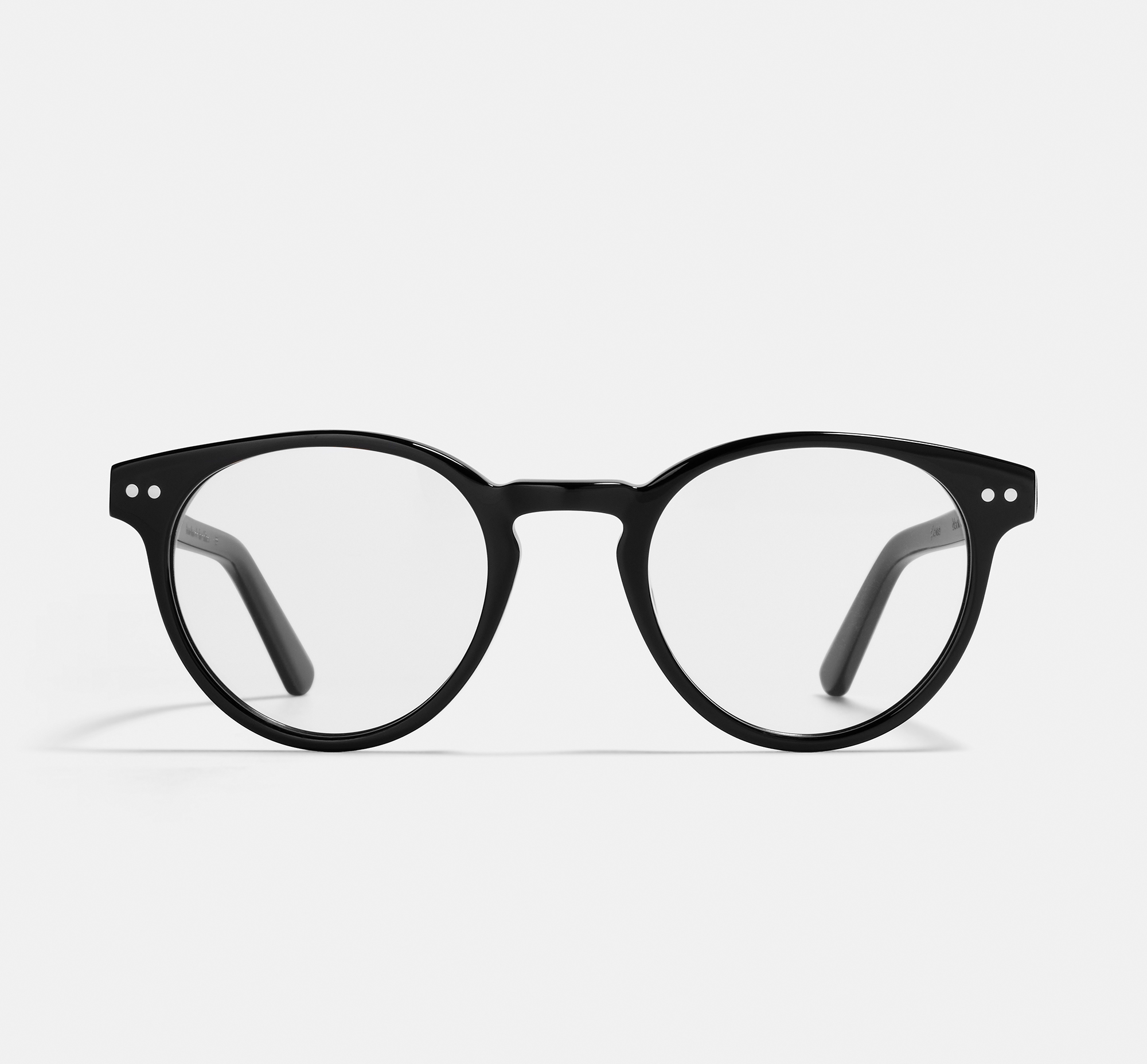 Pierce Black | Round Acetate Glasses