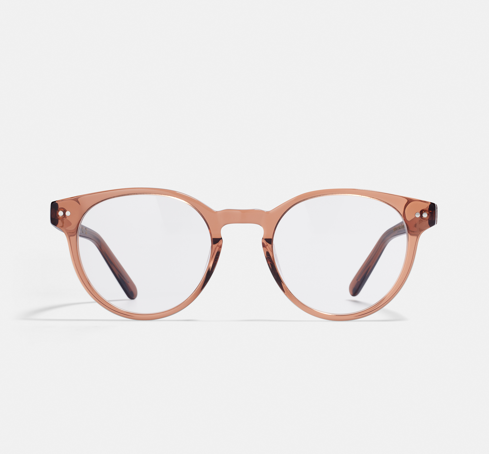 Pierce Extra Large Golden Brown | Round Acetate Glasses