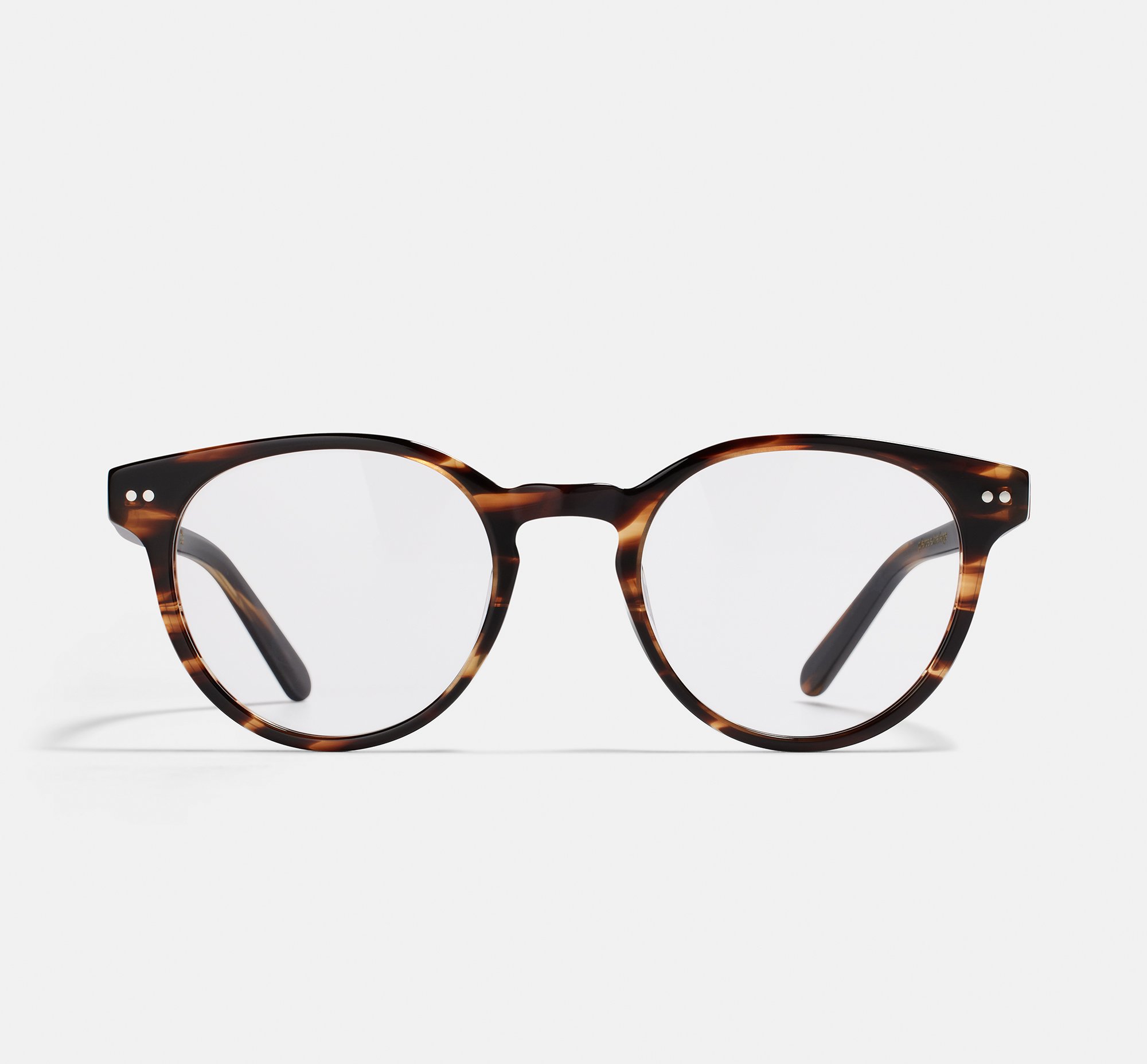Pierce Extra Large Tigerwood | Round Acetate Glasses