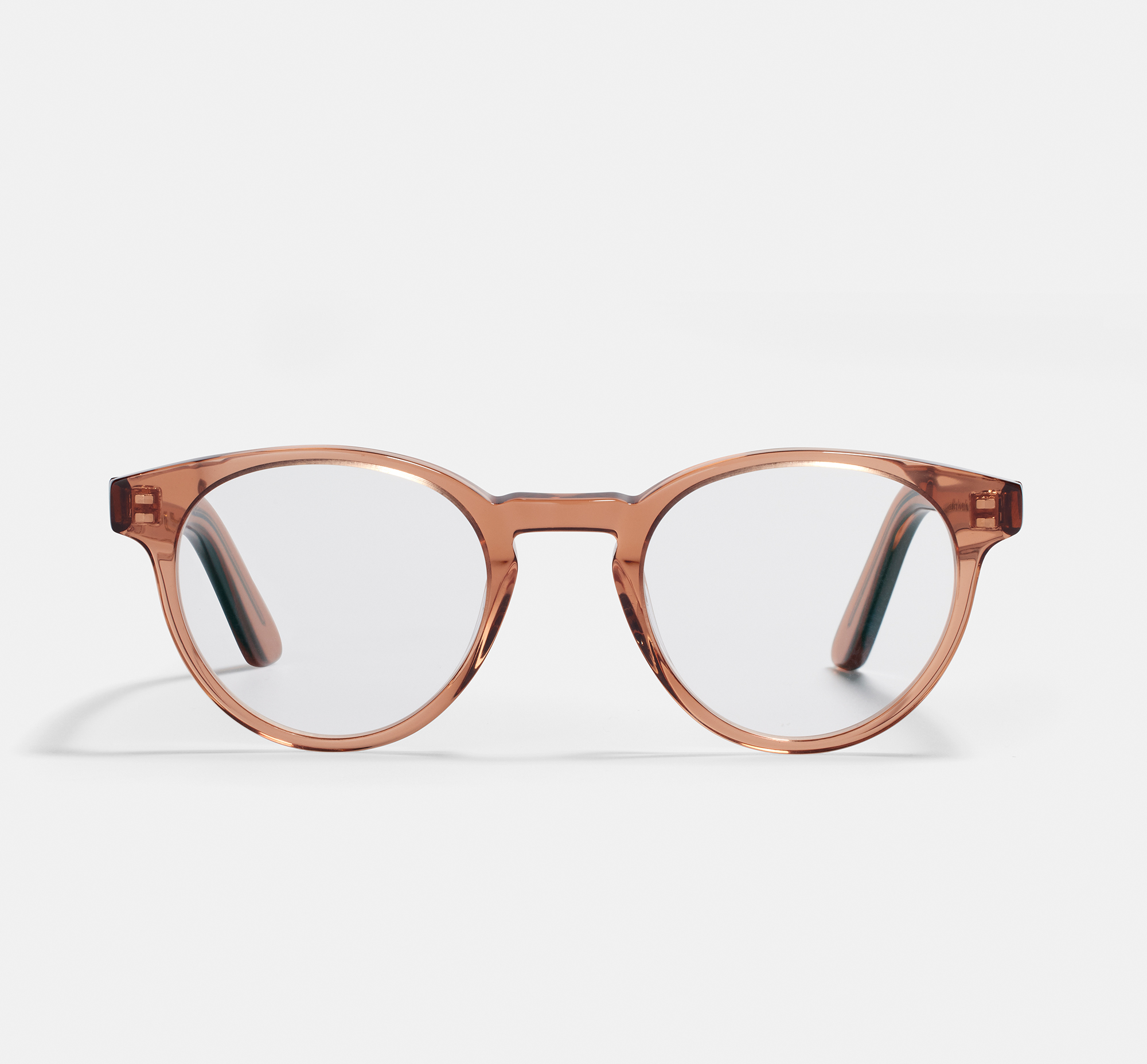 Pierce Golden Brown | Round Acetate Glasses