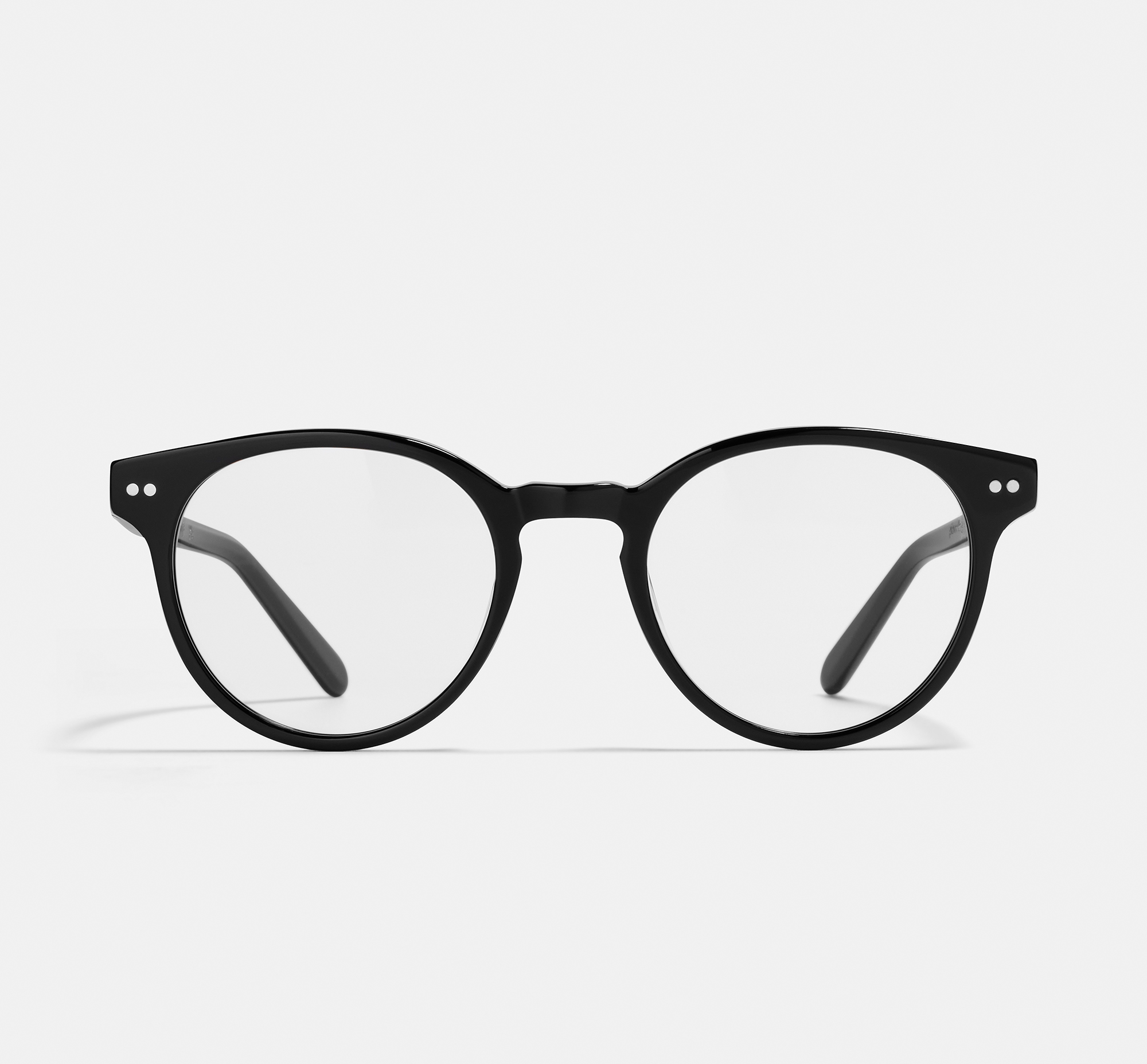 Pierce Large Black | Round Acetate Glasses