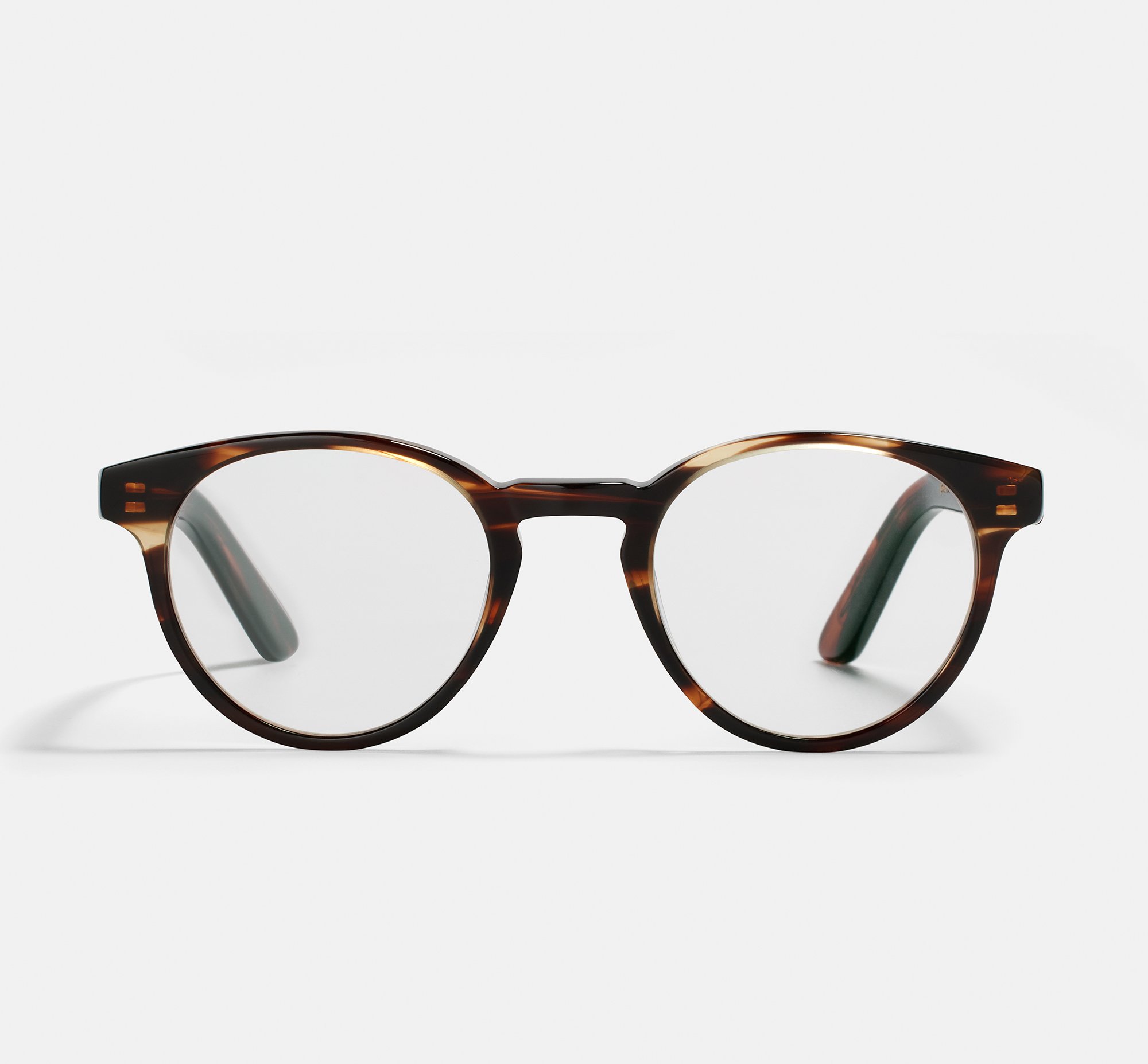 Pierce Large Tigerwood | Round Acetate Glasses