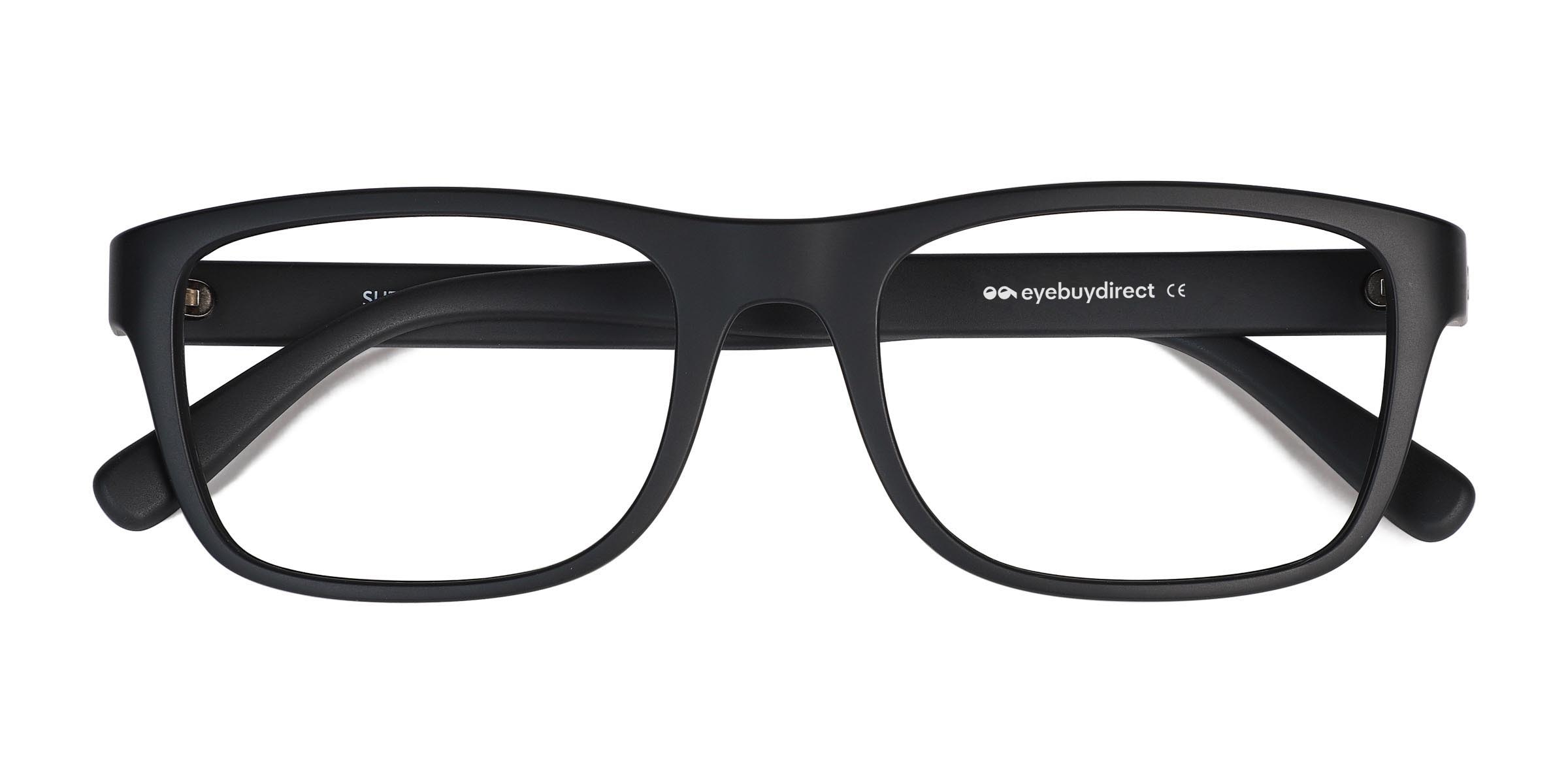 Suze Rectangle Matte Black Full Rim Eyeglasses