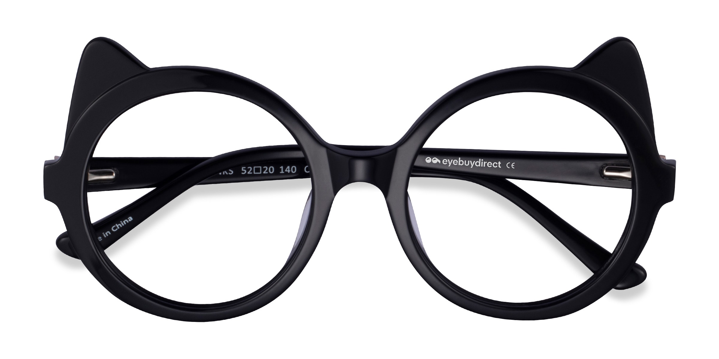 Tonks Cat Eye Black Gold Glasses for Women