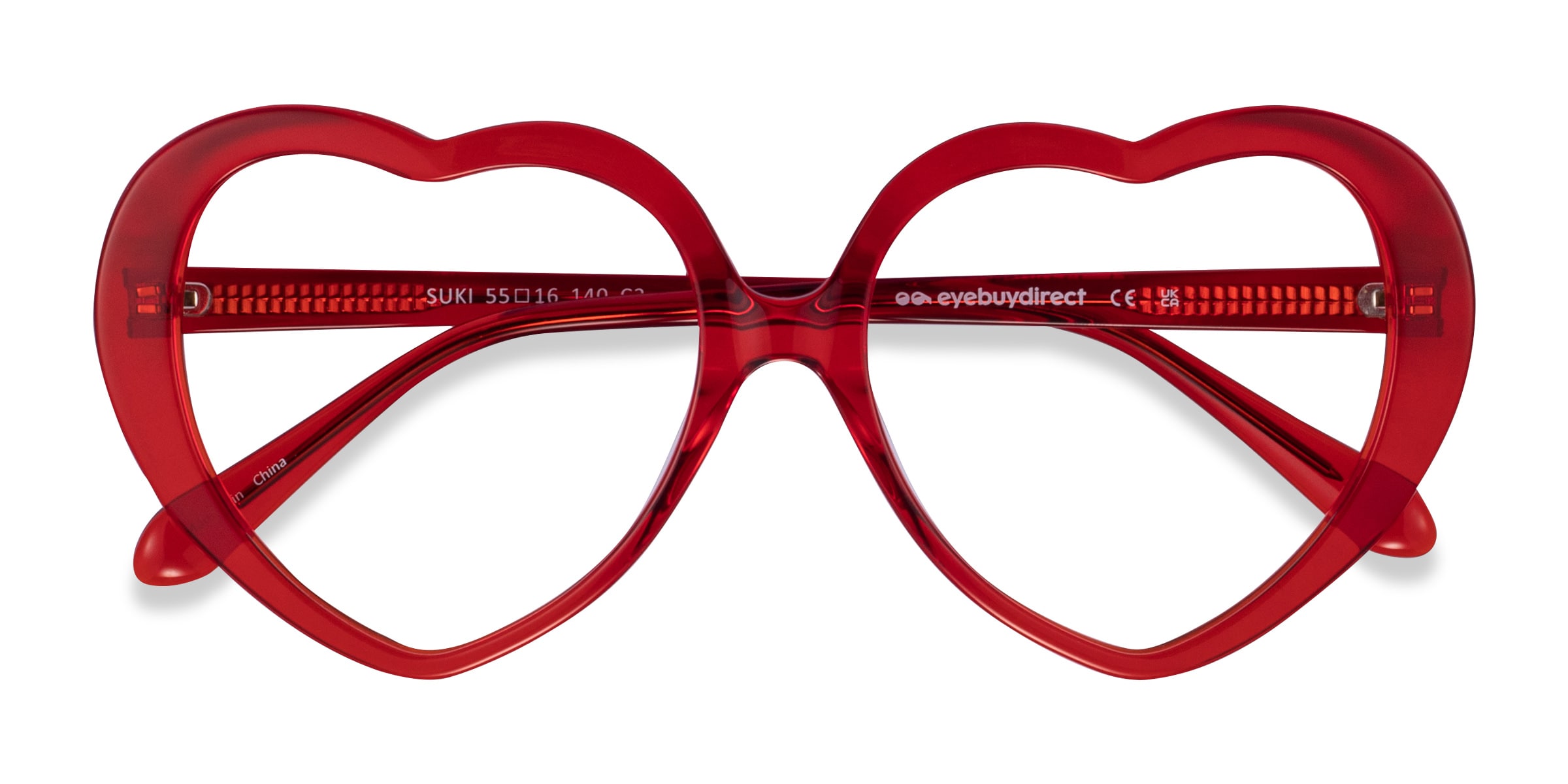 Suki Heart Crystal Red Glasses for Women
