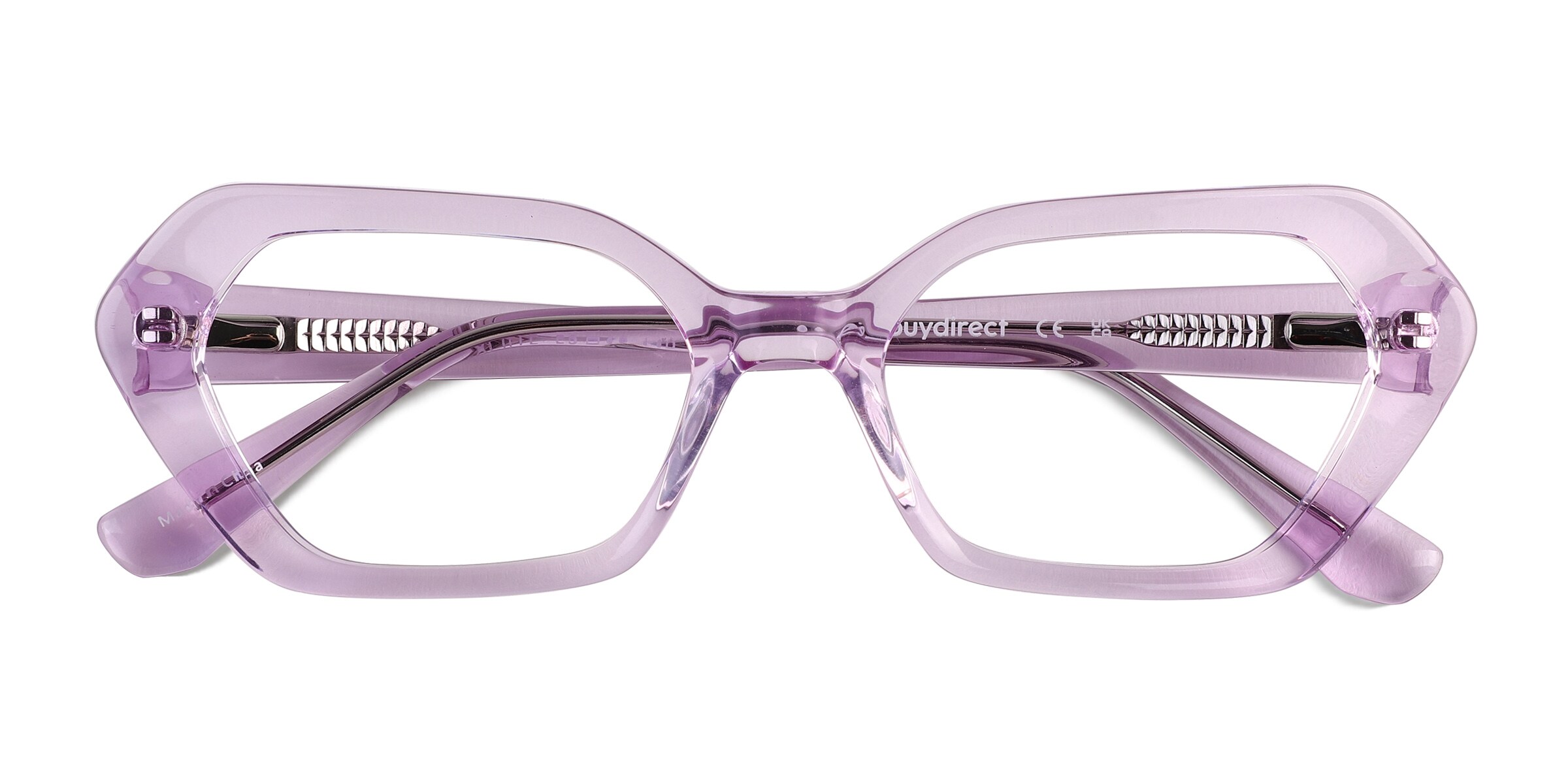 Lucille Cat Eye Crystal Mauve Glasses for Women
