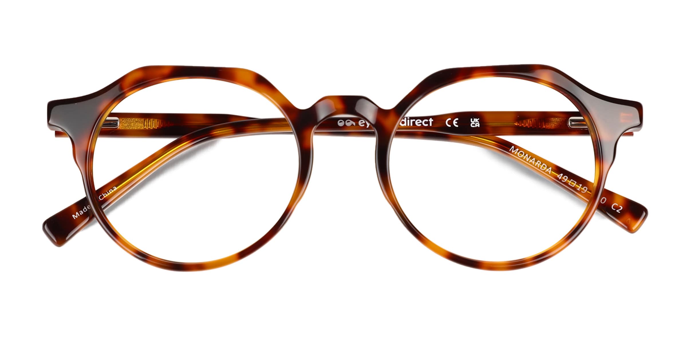 Monarda Round Tortoise Full Rim Eyeglasses