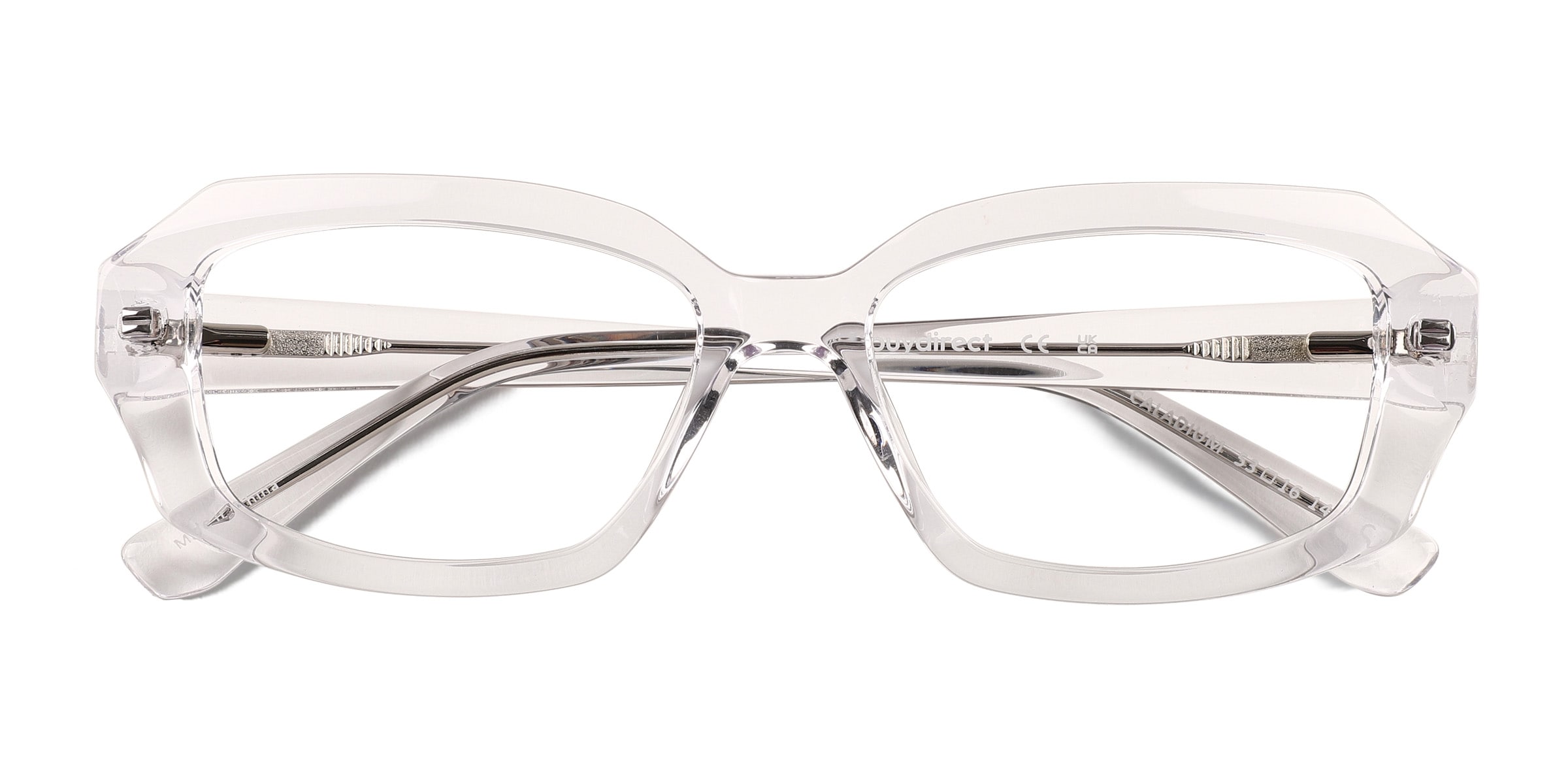 Caladium Rectangle Crystal Full Rim Eyeglasses