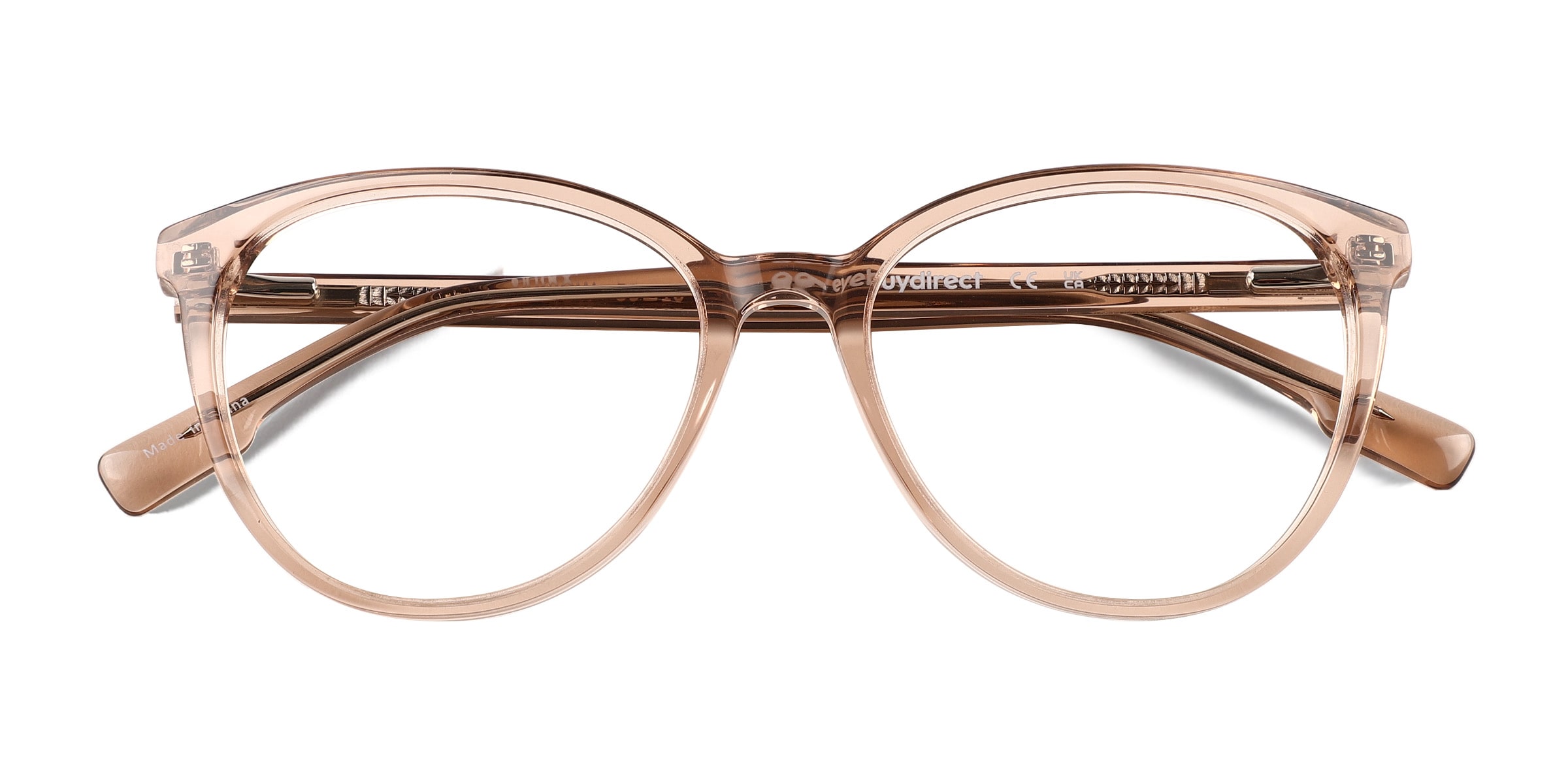 Yarrow Cat Eye Crystal Nude Glasses for Women