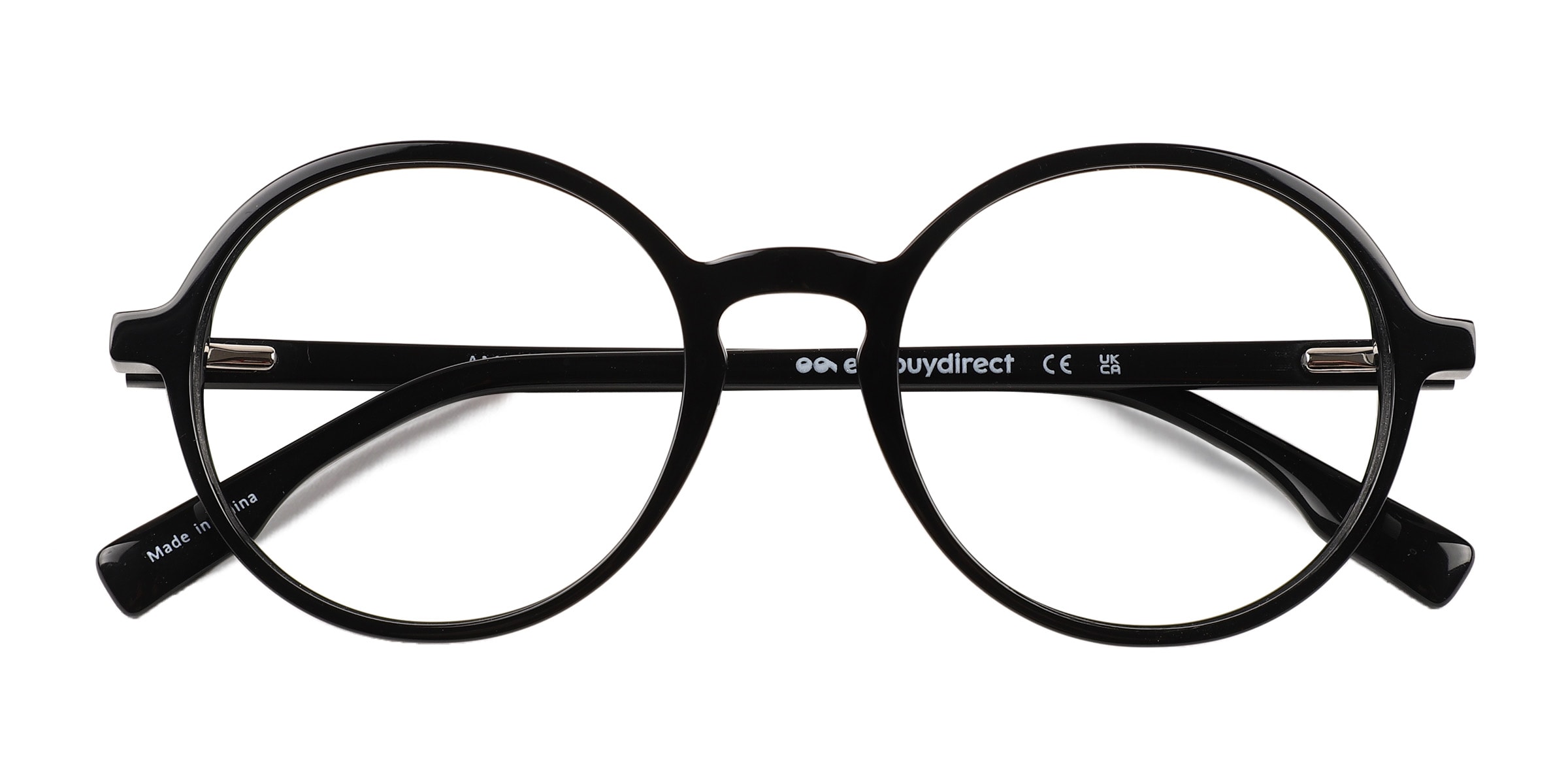Amaranth Round Black Full Rim Eyeglasses