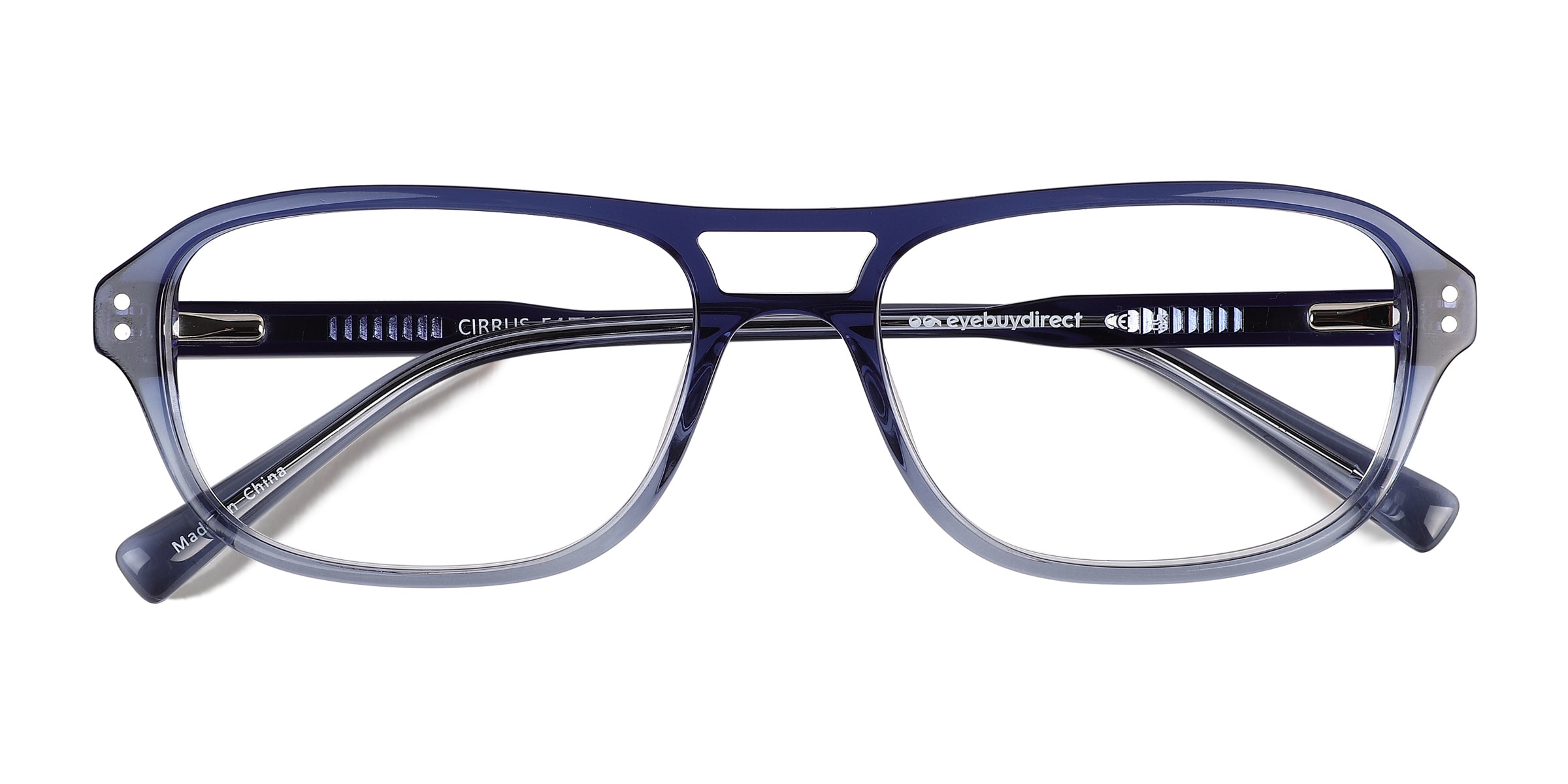 Cirrus Aviator Gradient Blue Full Rim Eyeglasses