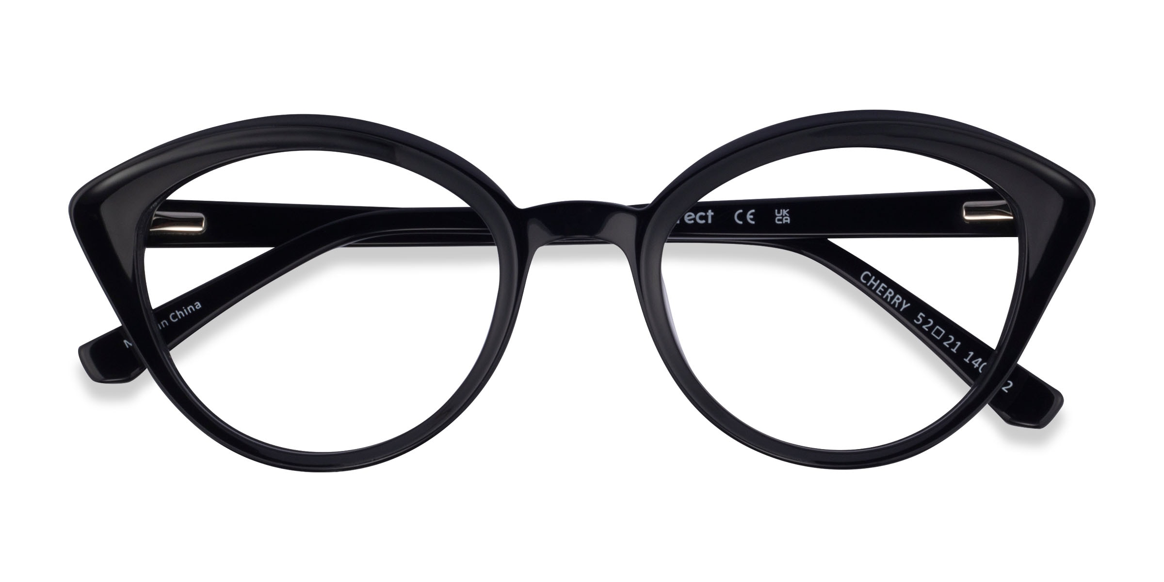Cherry Cat Eye Black Glasses for Women