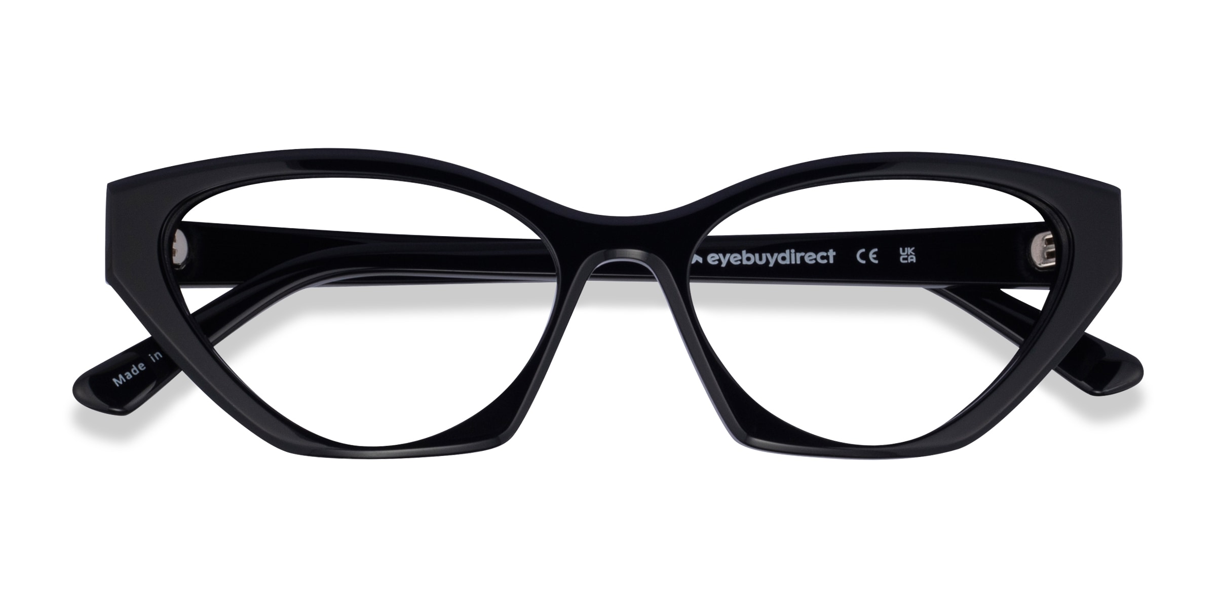 Angelina Cat Eye Black Glasses for Women