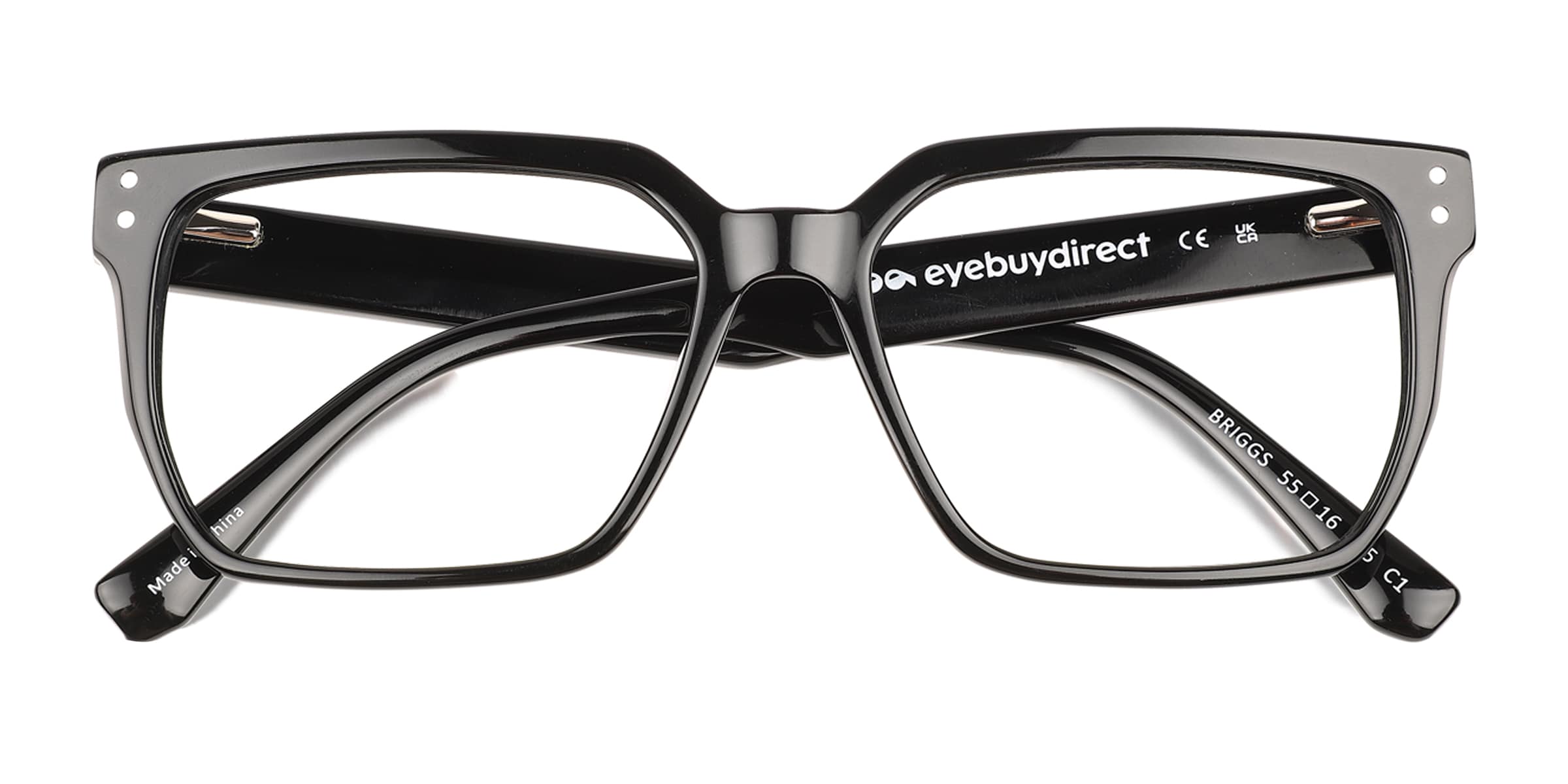 Briggs Square Black Full Rim Eyeglasses