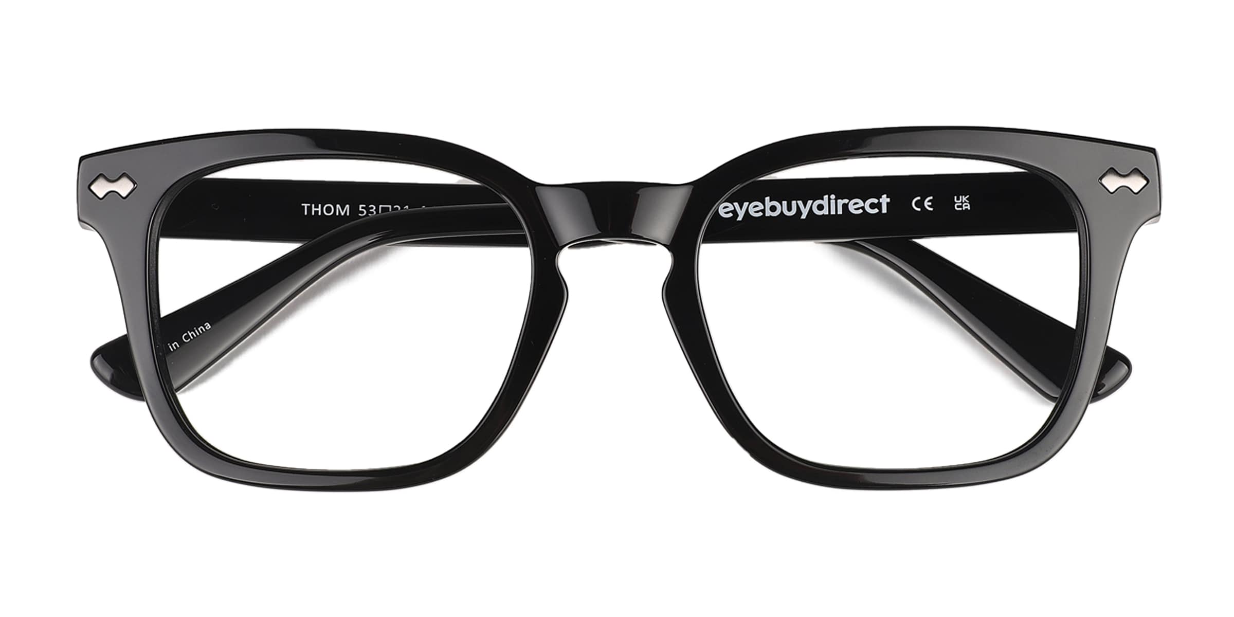 Thom Square Black Full Rim Eyeglasses
