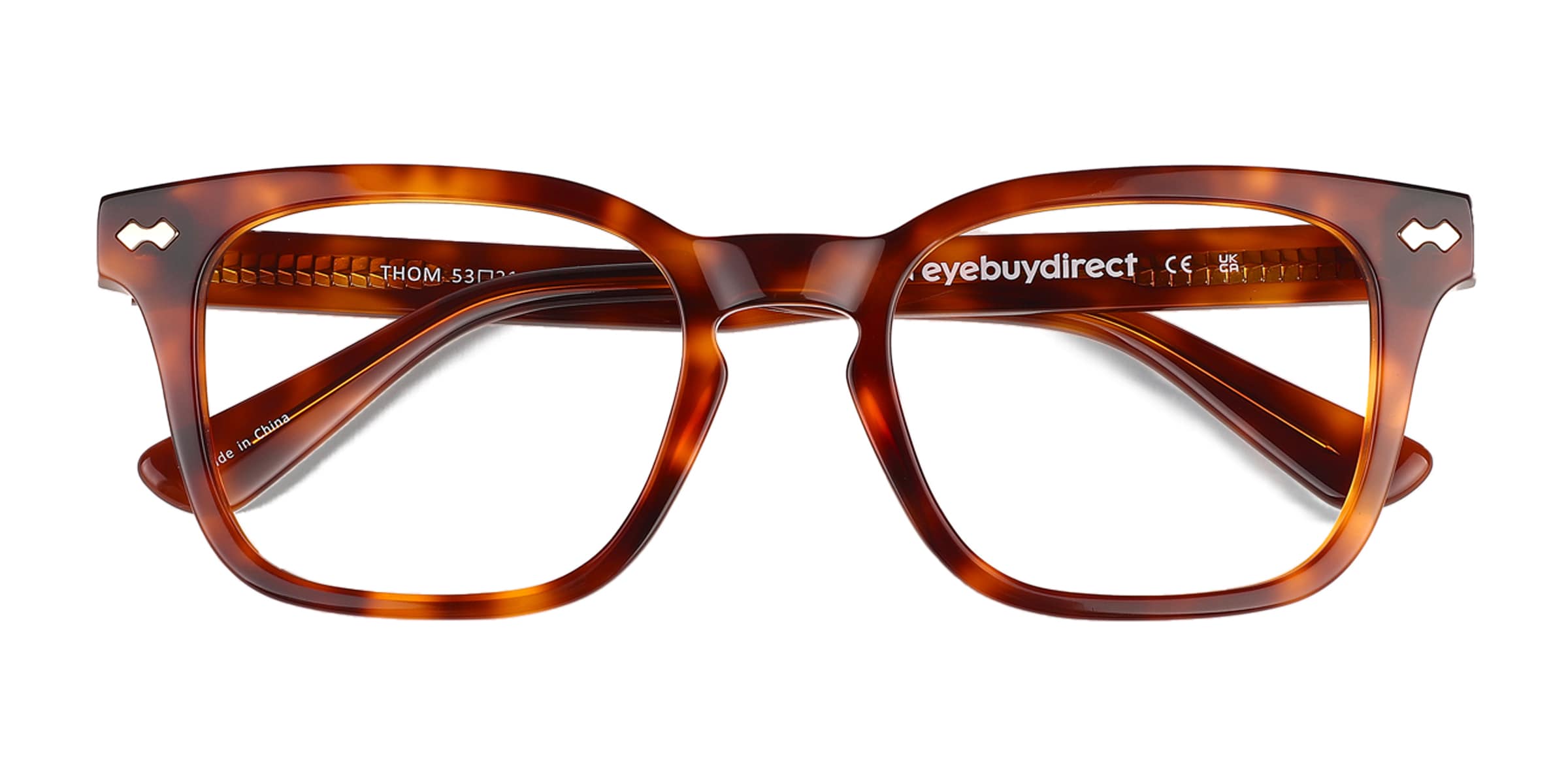 Thom Square Tortoise Full Rim Eyeglasses