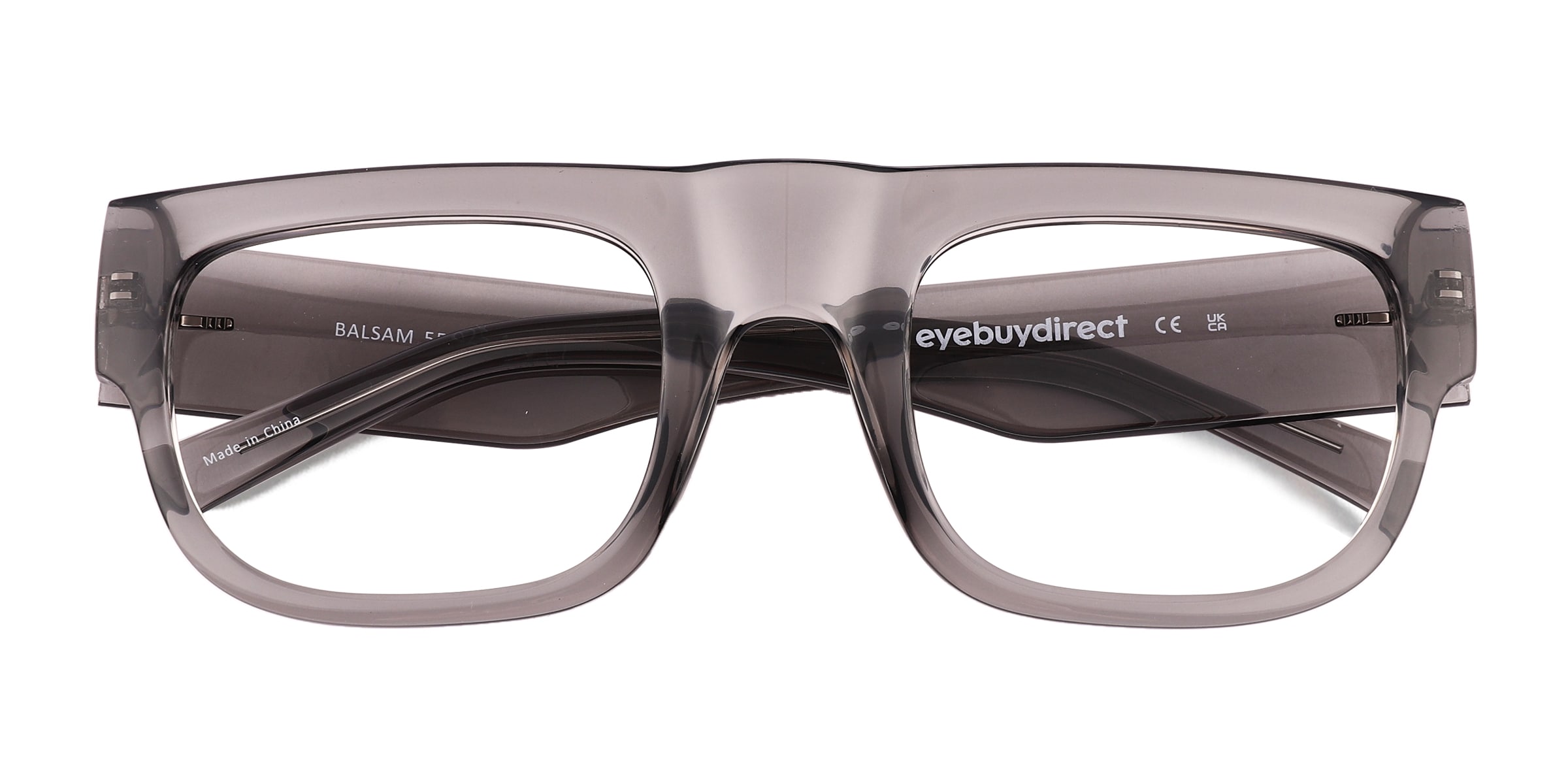 Balsam Square Crystal Smoke Glasses for Men