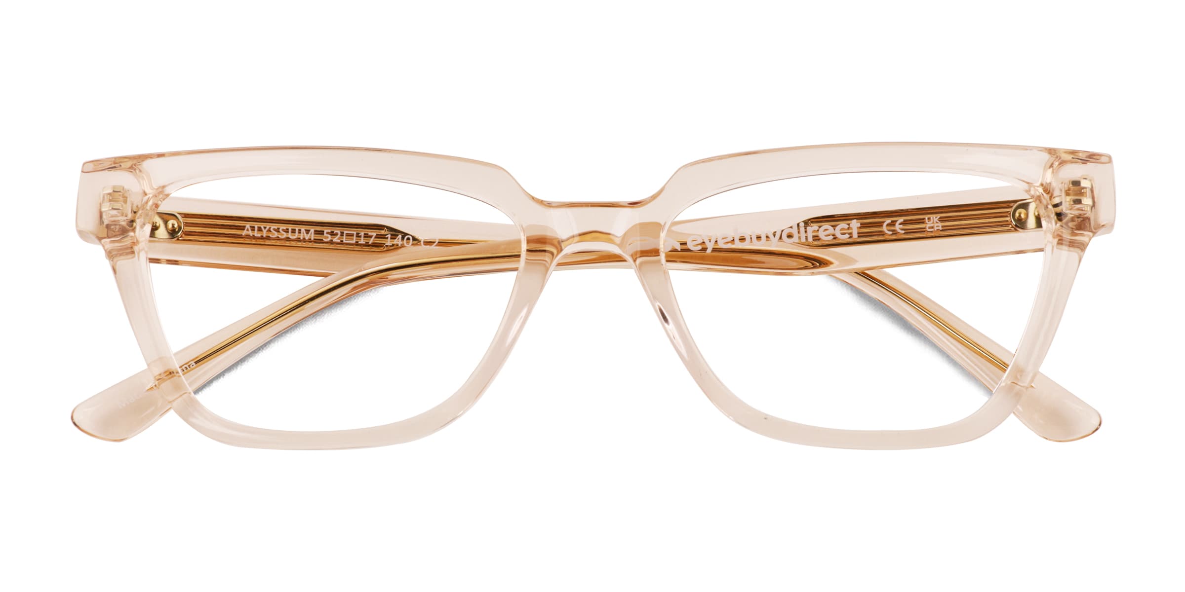 Alyssum Cat Eye Translucent Nude Glasses for Women