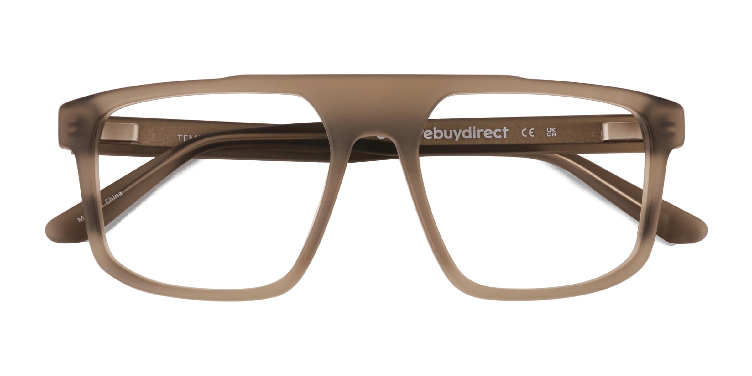 Tempus Square Frosted Gray Full Rim Eyeglasses