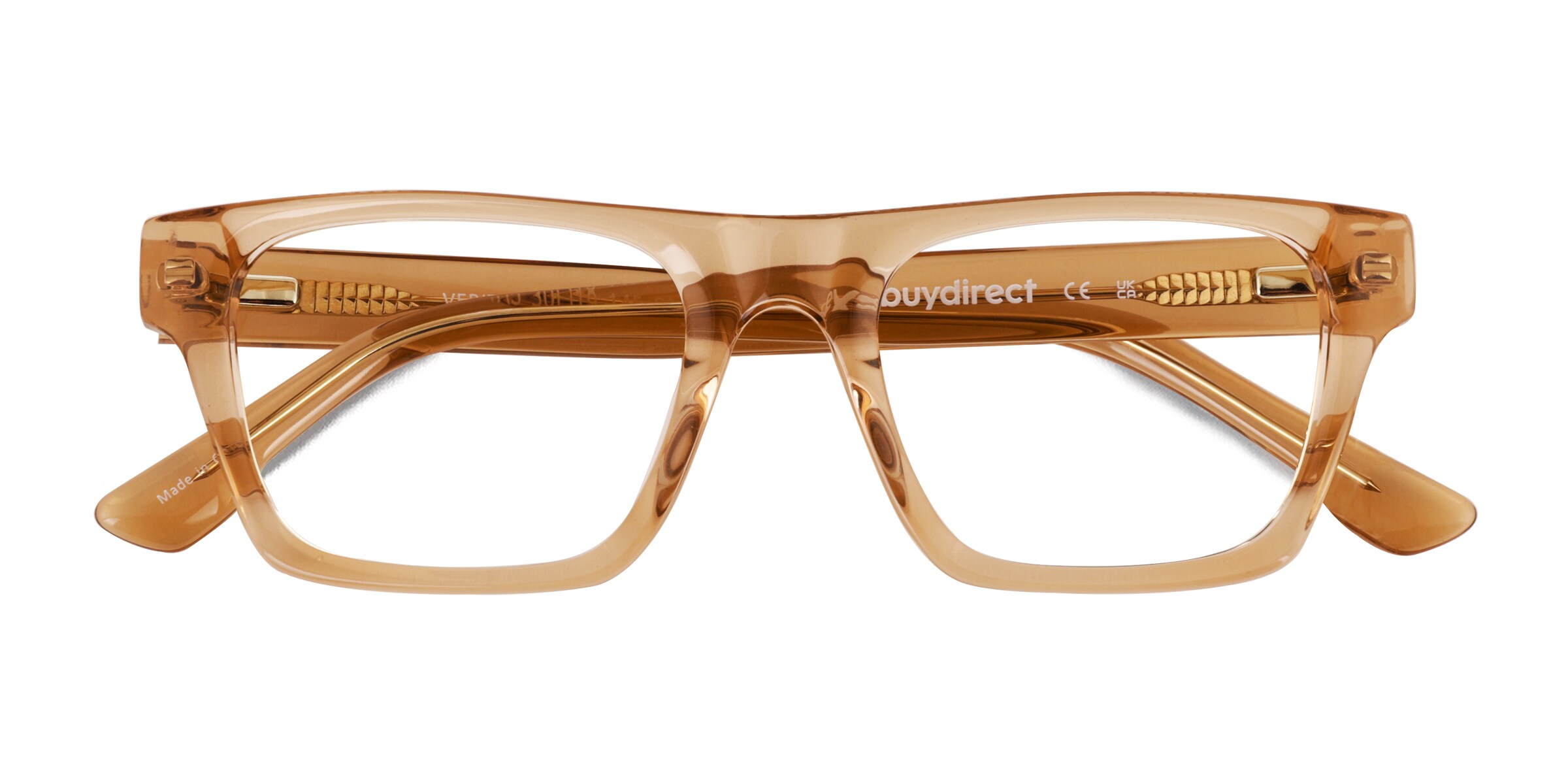Veritas Cat Eye Yellow Full Rim Eyeglasses