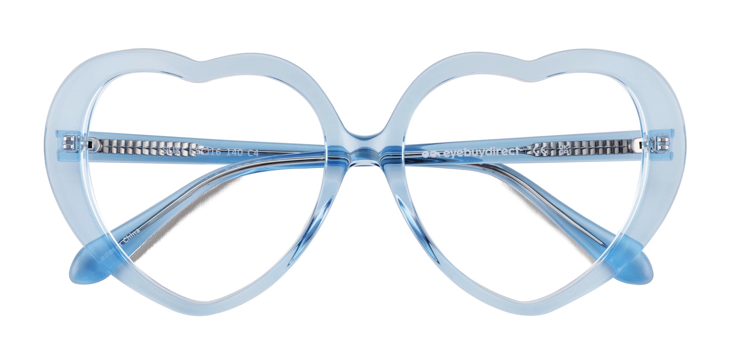 Suki Heart Crystal Blue Glasses for Women