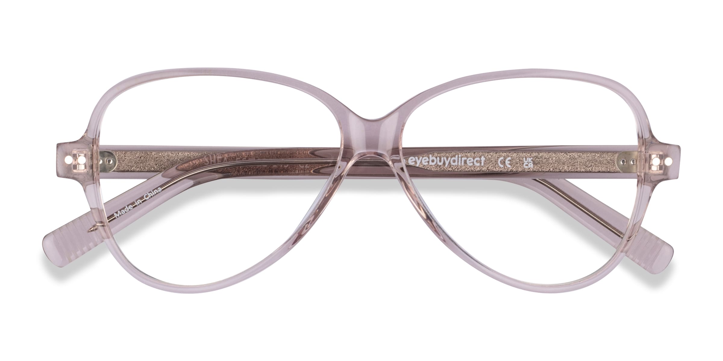 Shea Cat Eye Clear Brown Full Rim Eyeglasses