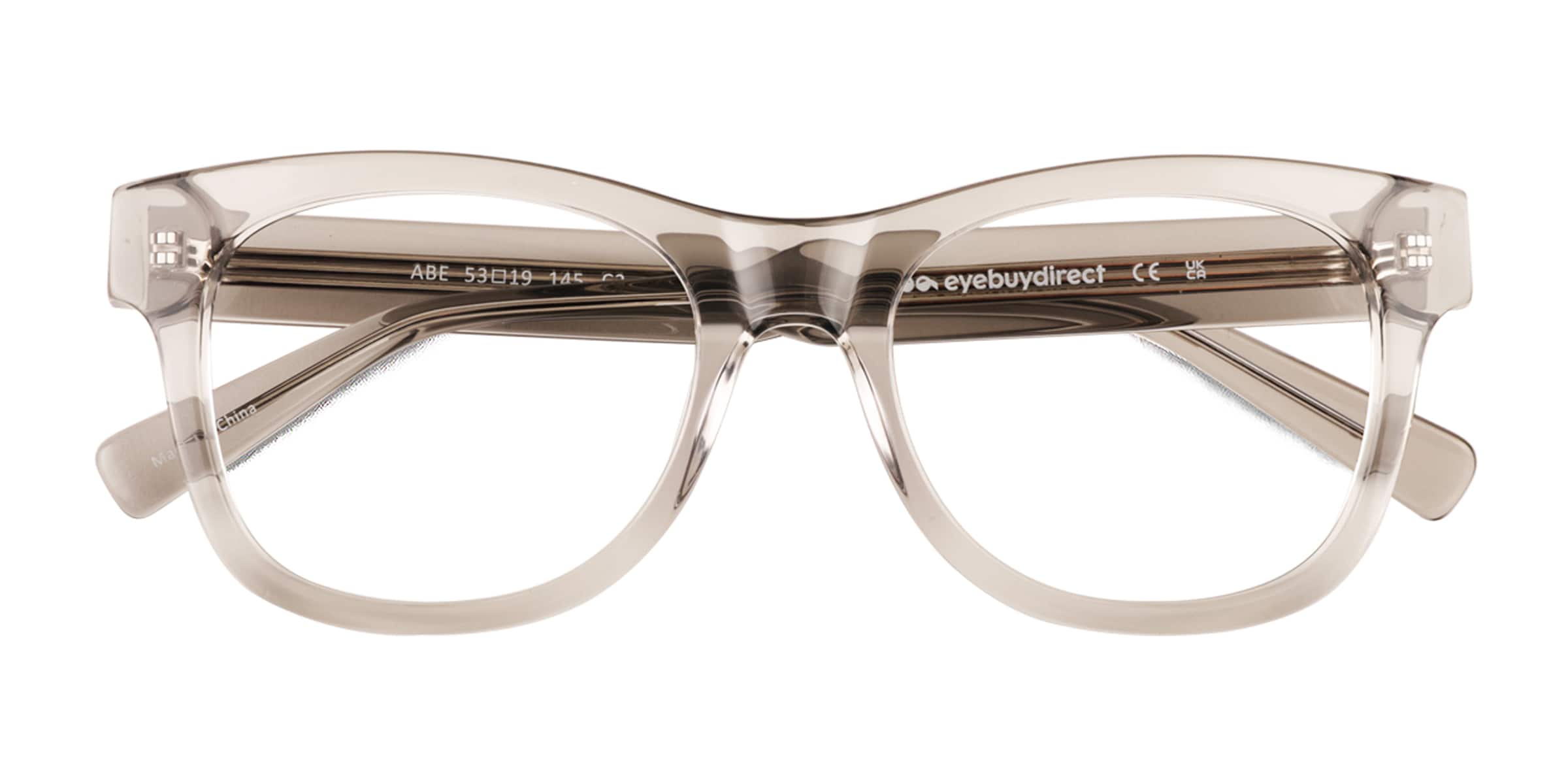 Abe Cat Eye Clear Gray Full Rim Eyeglasses