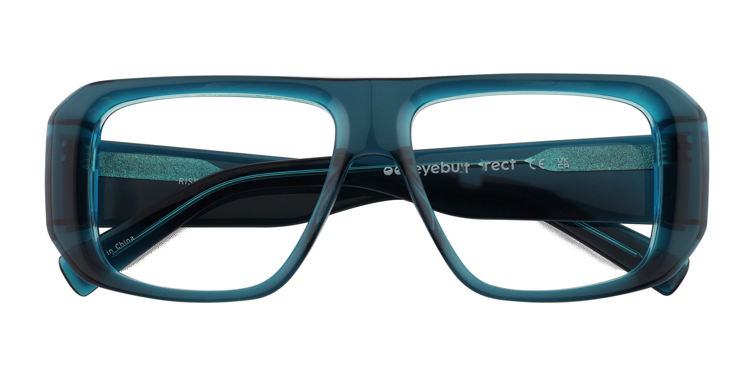 Risk Aviator Clear Blue Glasses for Men