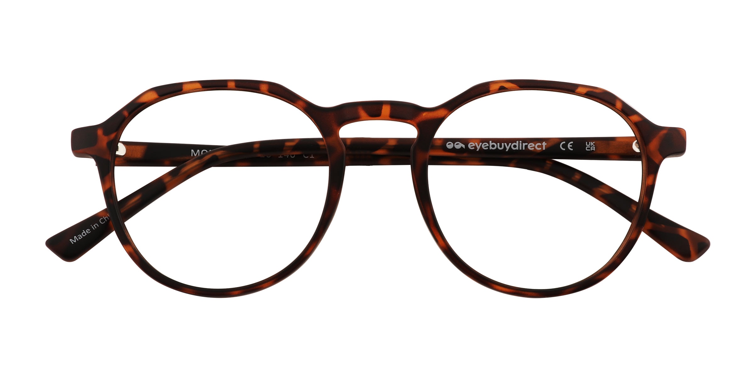 Monti Geometric Matte Tortoise Glasses for Women