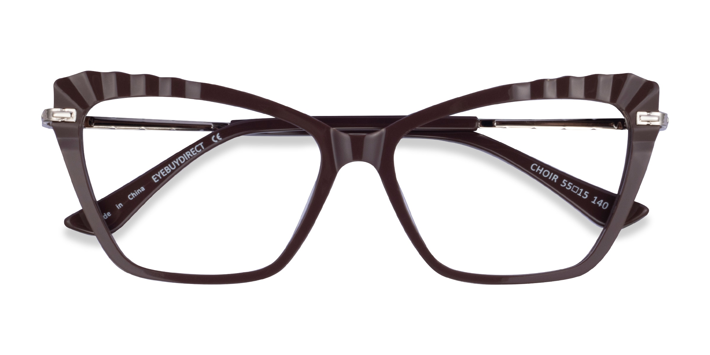Choir Cat Eye Dark Brown Glasses for Women