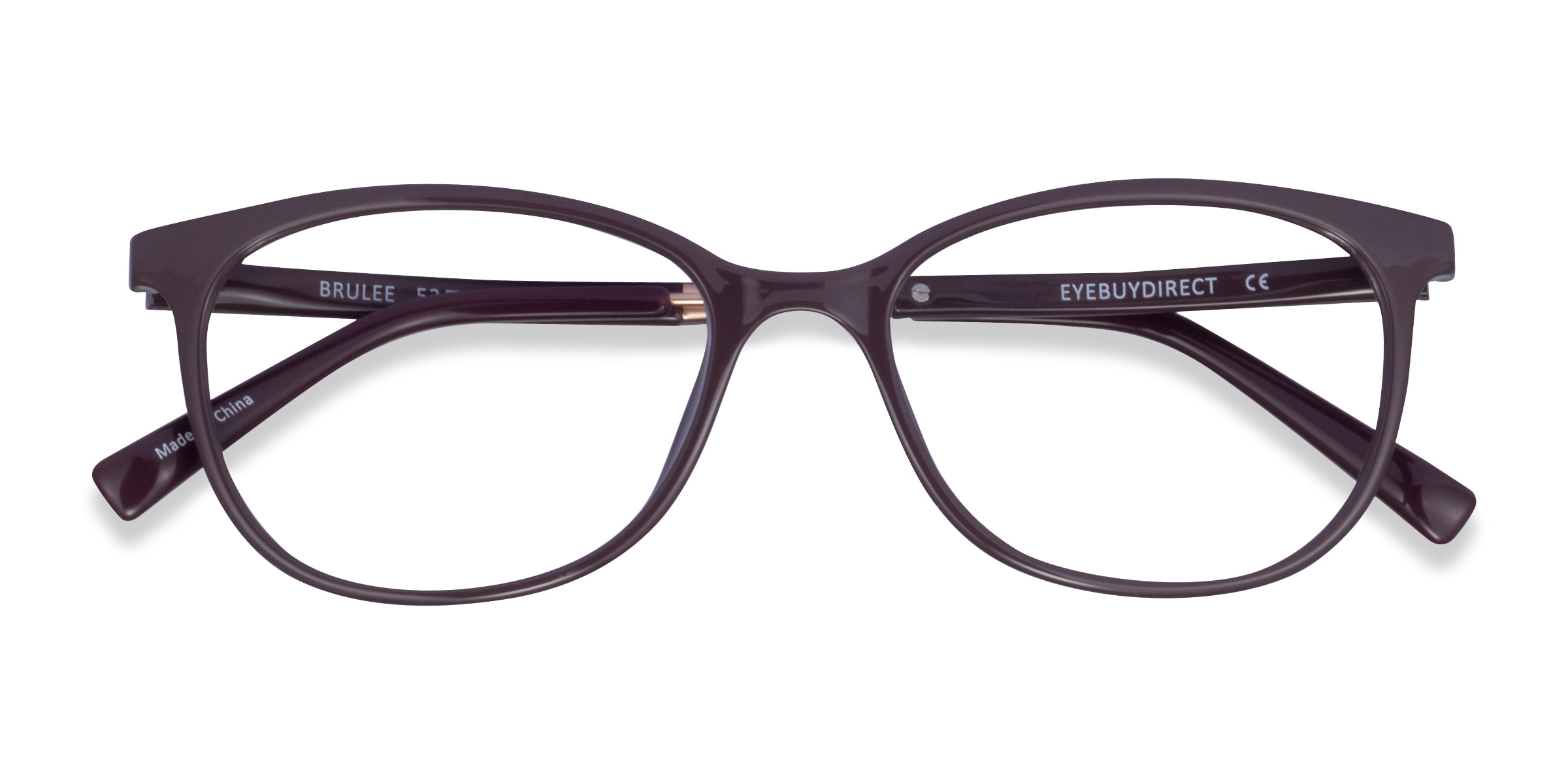 Brulee Cat Eye Dark Brown Glasses for Women