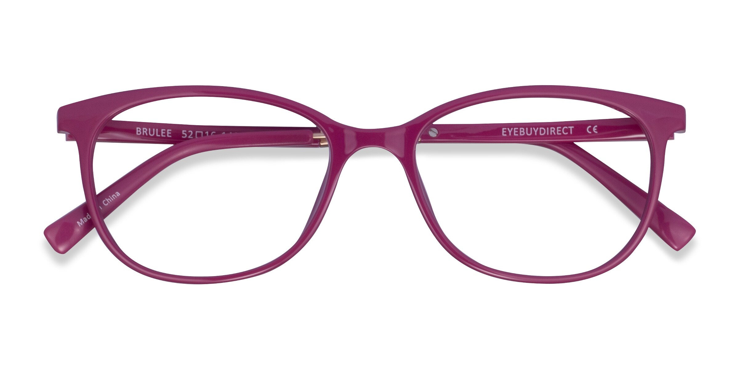 Brulee Cat Eye Purple Glasses for Women