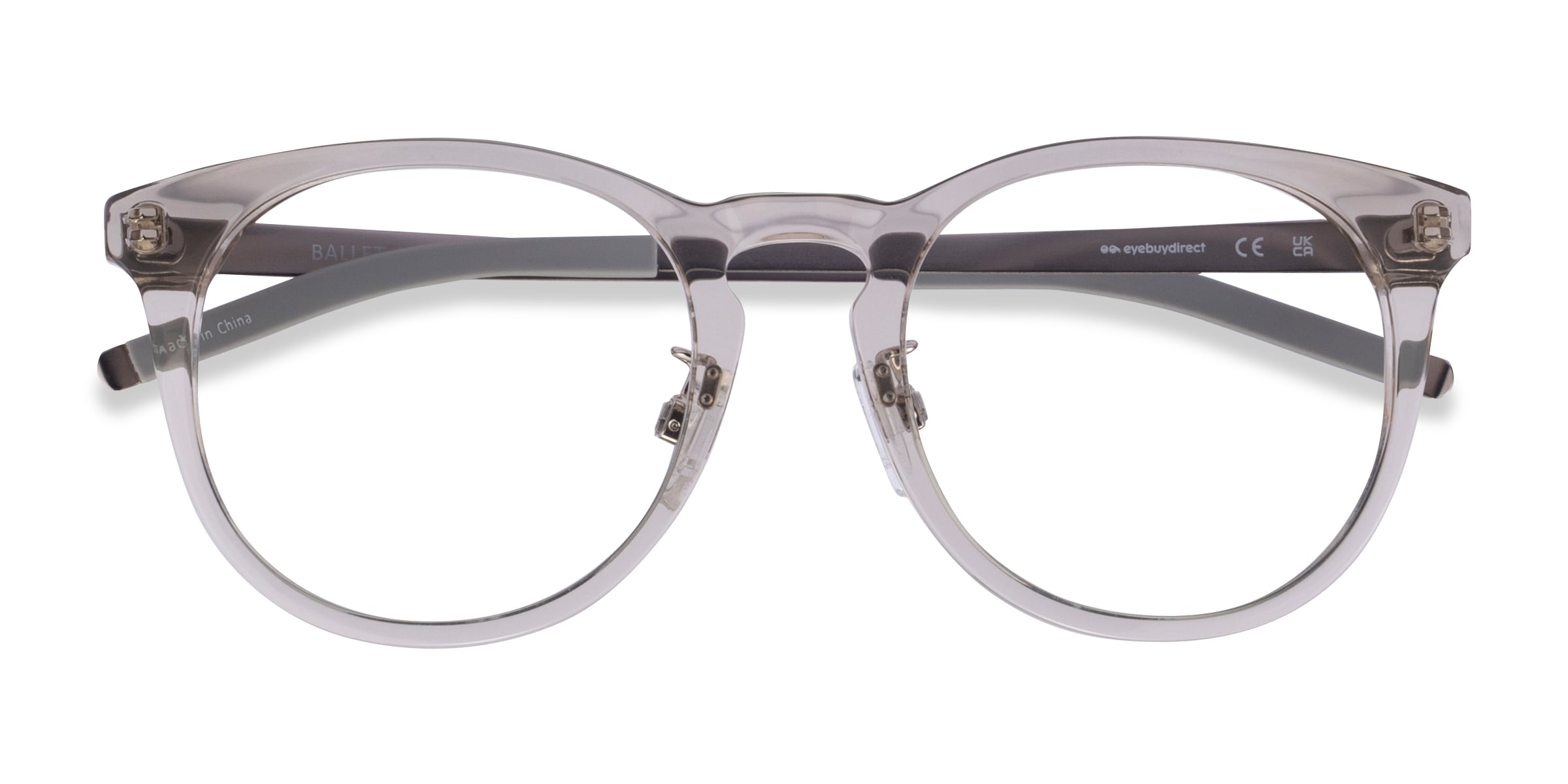 Ballet Round Crystal Brown Full Rim Eyeglasses