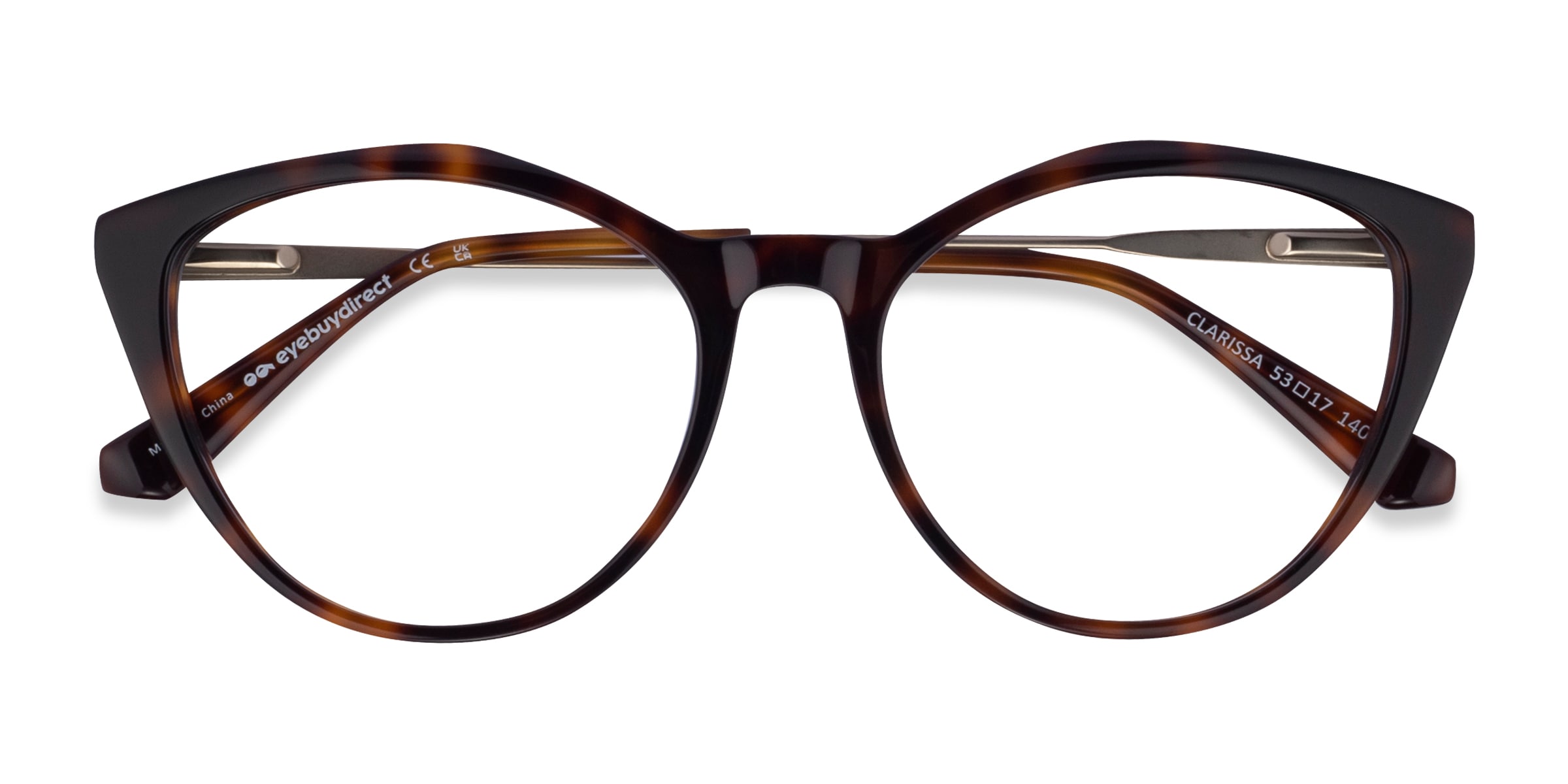 Clarissa Cat Eye Tortoise Glasses for Women