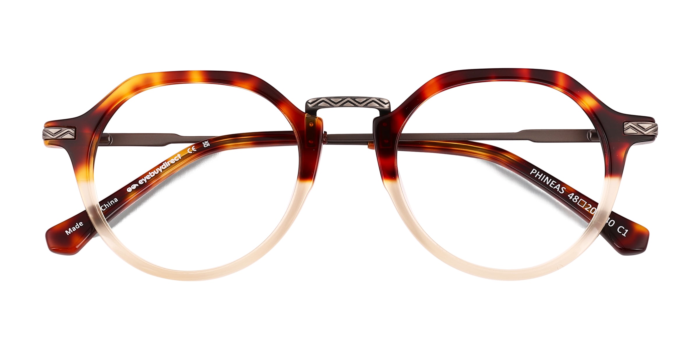 Phineas Round Tortoise Full Rim Eyeglasses