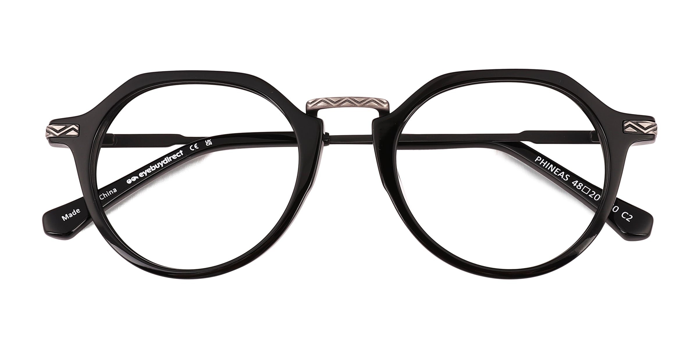 Phineas Round Black Full Rim Eyeglasses
