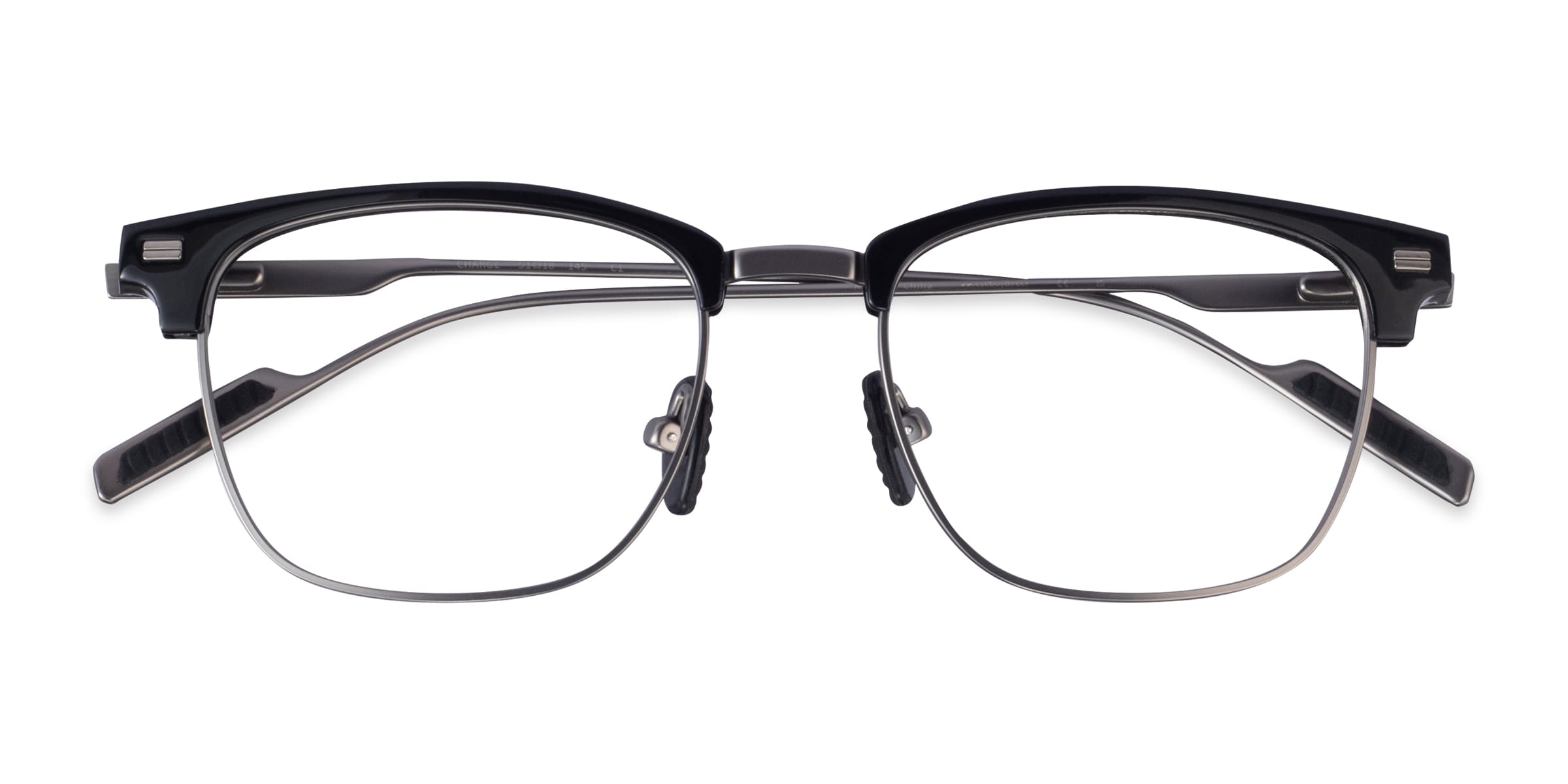 Charge Browline Black Gunmetal Glasses for Men