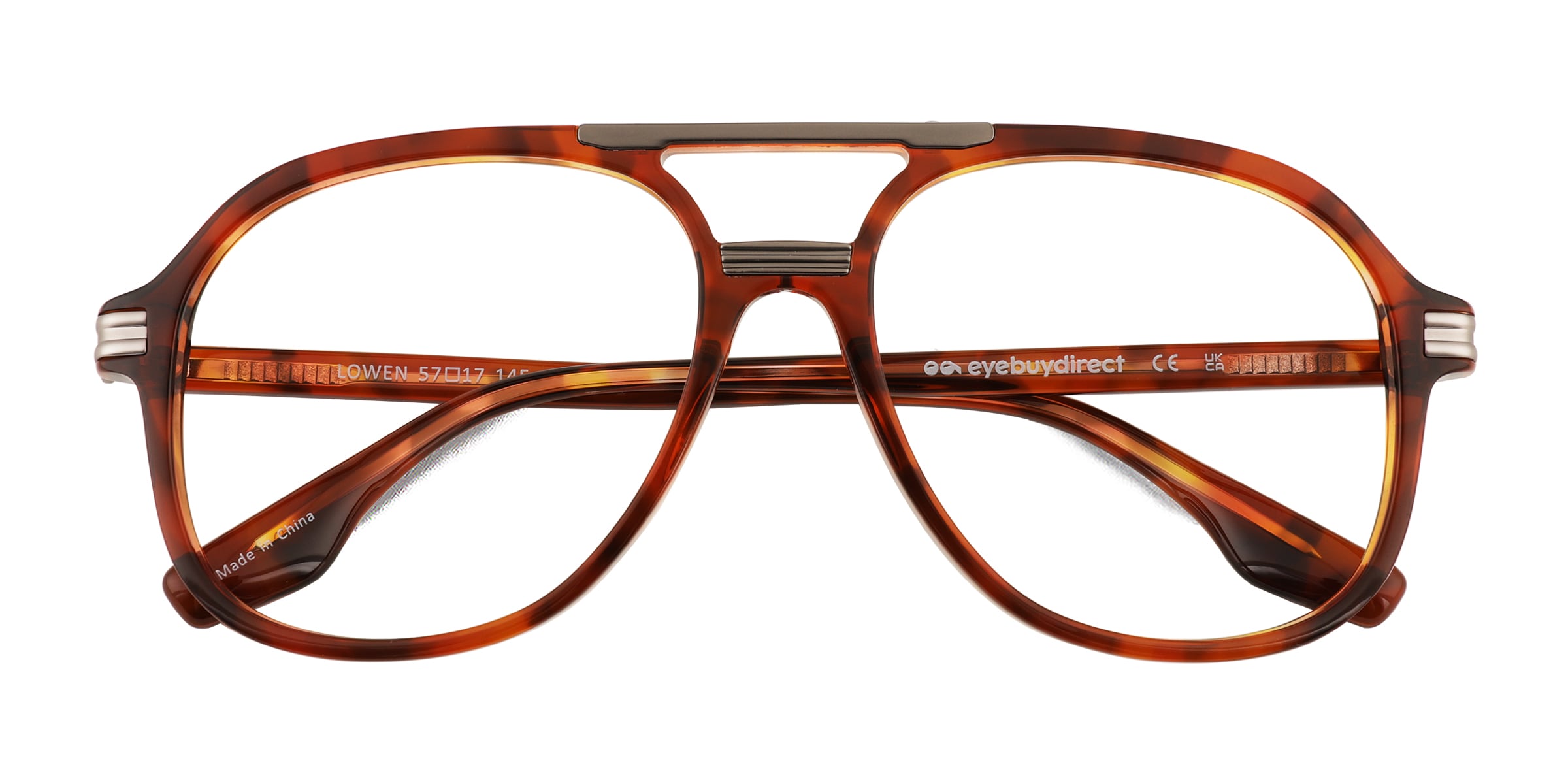 Lowen Aviator Tortoise Full Rim Eyeglasses