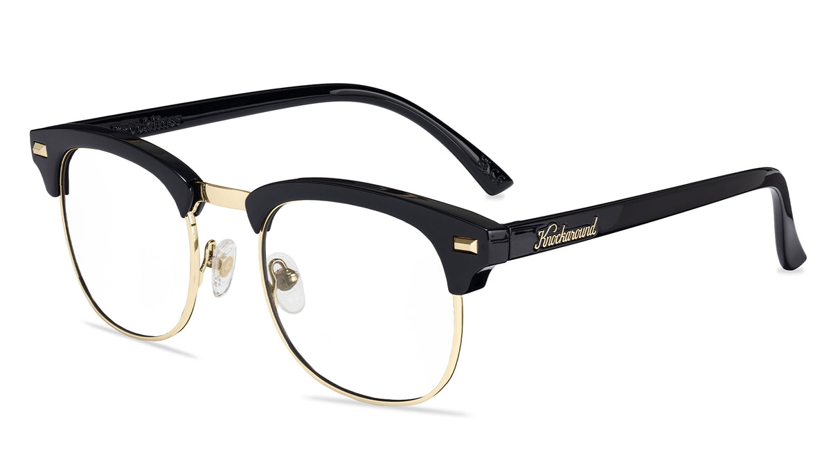 Glossy Black & Gold Brooklines Rx | Knockaround.com