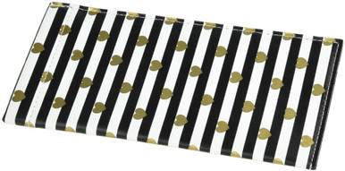 Puffer Nylon Black & Gold Hearts Case