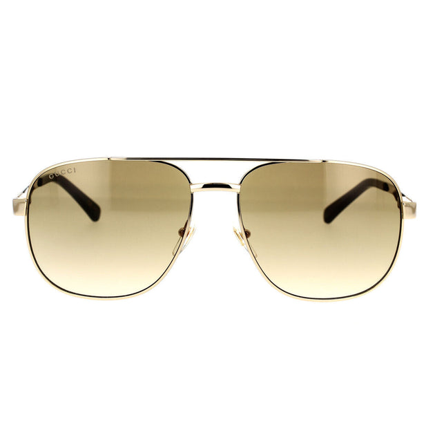 GUCCI GG1223S 001 Navigator Sunglasses - Gold