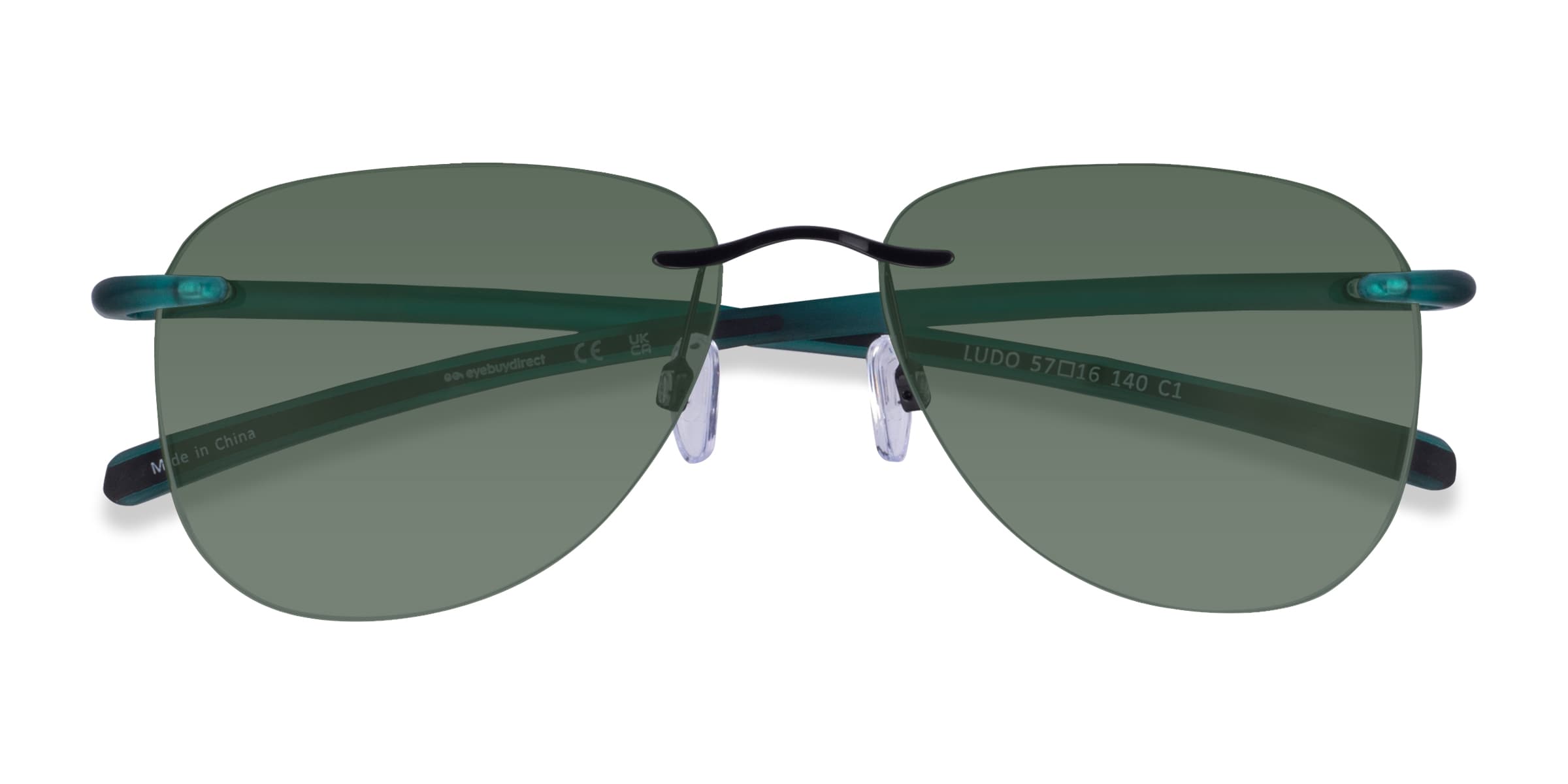 Ludo - Aviator Black Frame Prescription Sunglasses