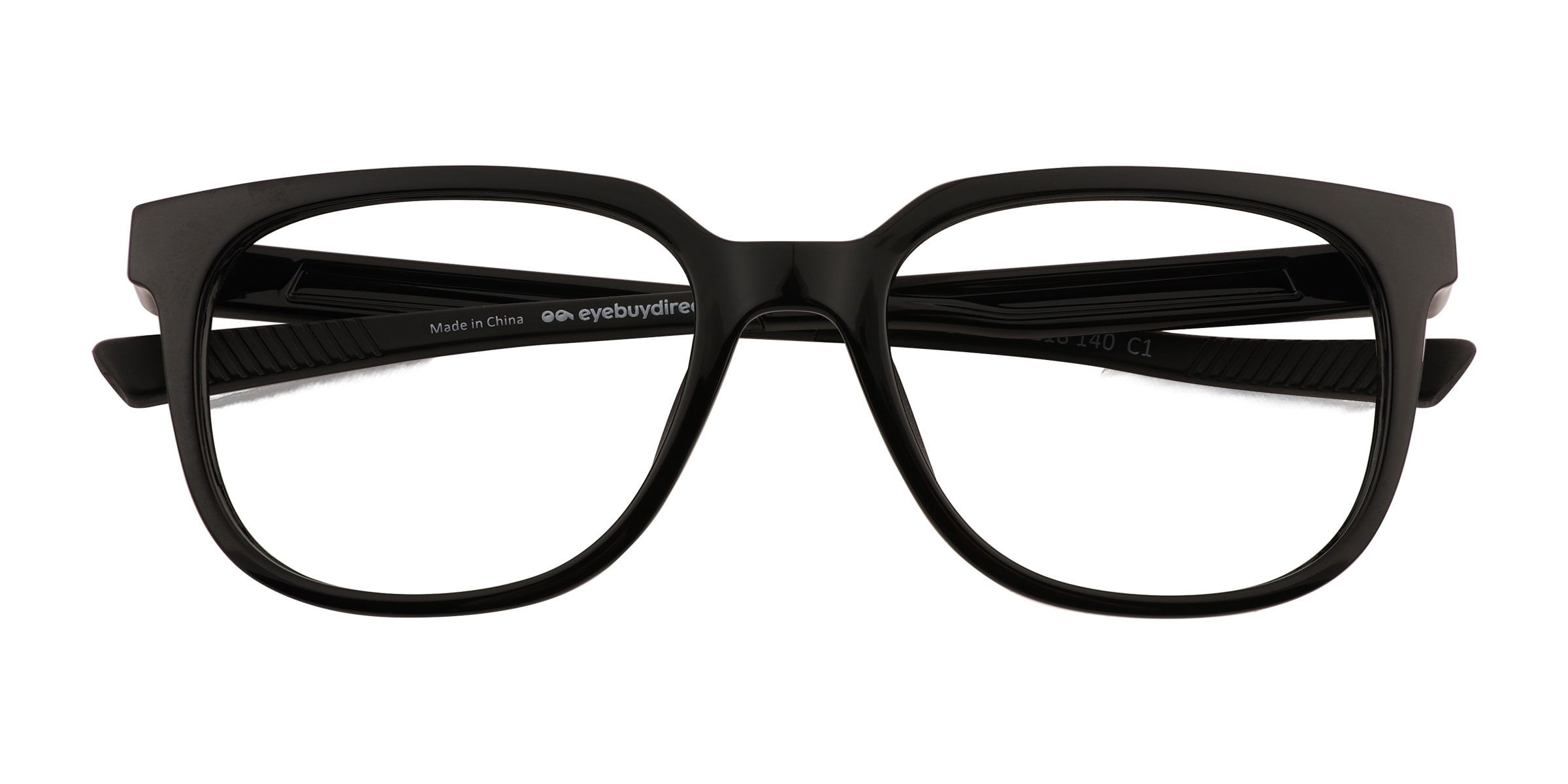 Oxygen Square Black Full Rim Eyeglasses