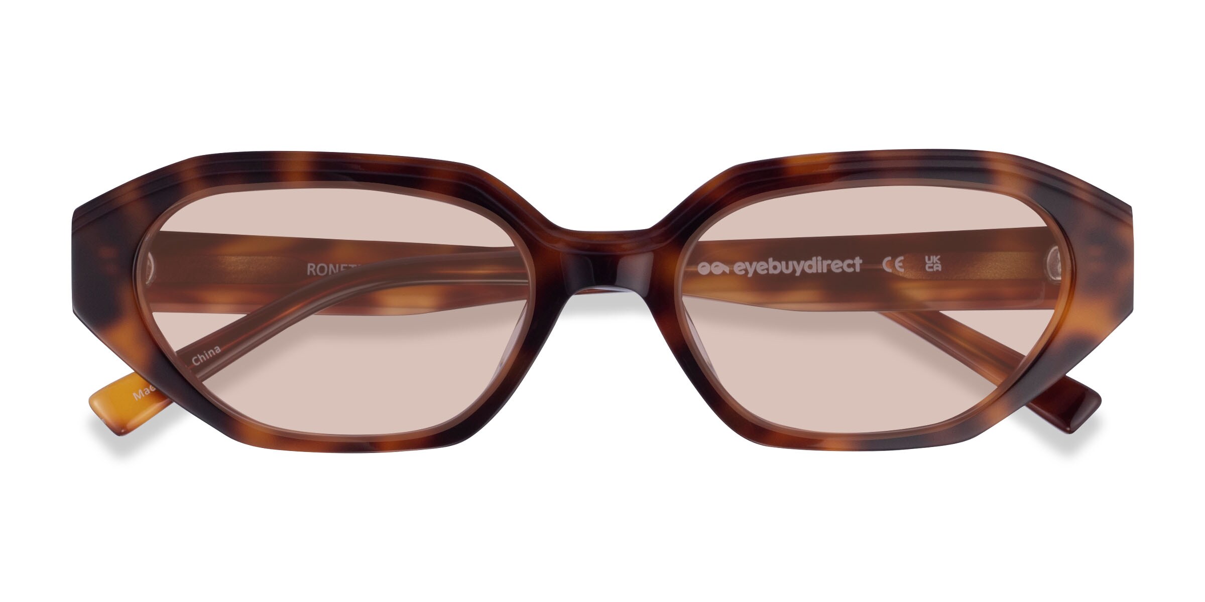 Ronette - Cat Eye Tortoise Frame Sunglasses For Women