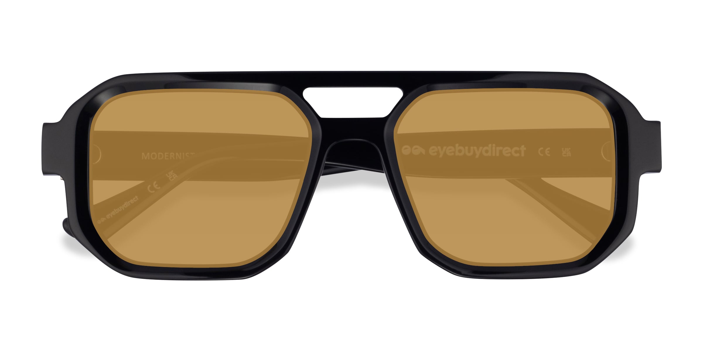 Modernist - Aviator Black Frame Prescription Sunglasses