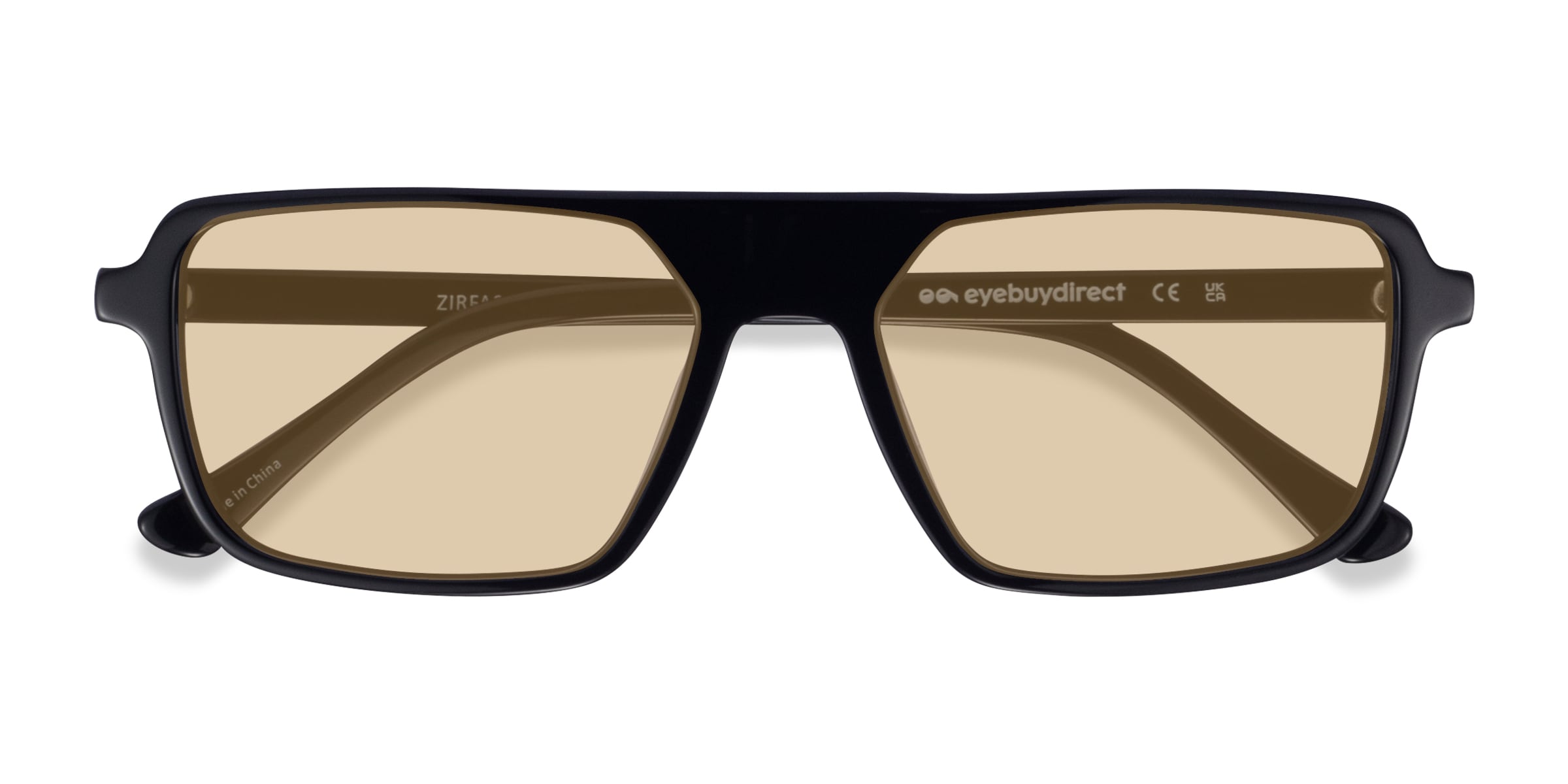 Zirfas - Aviator Black Frame Prescription Sunglasses