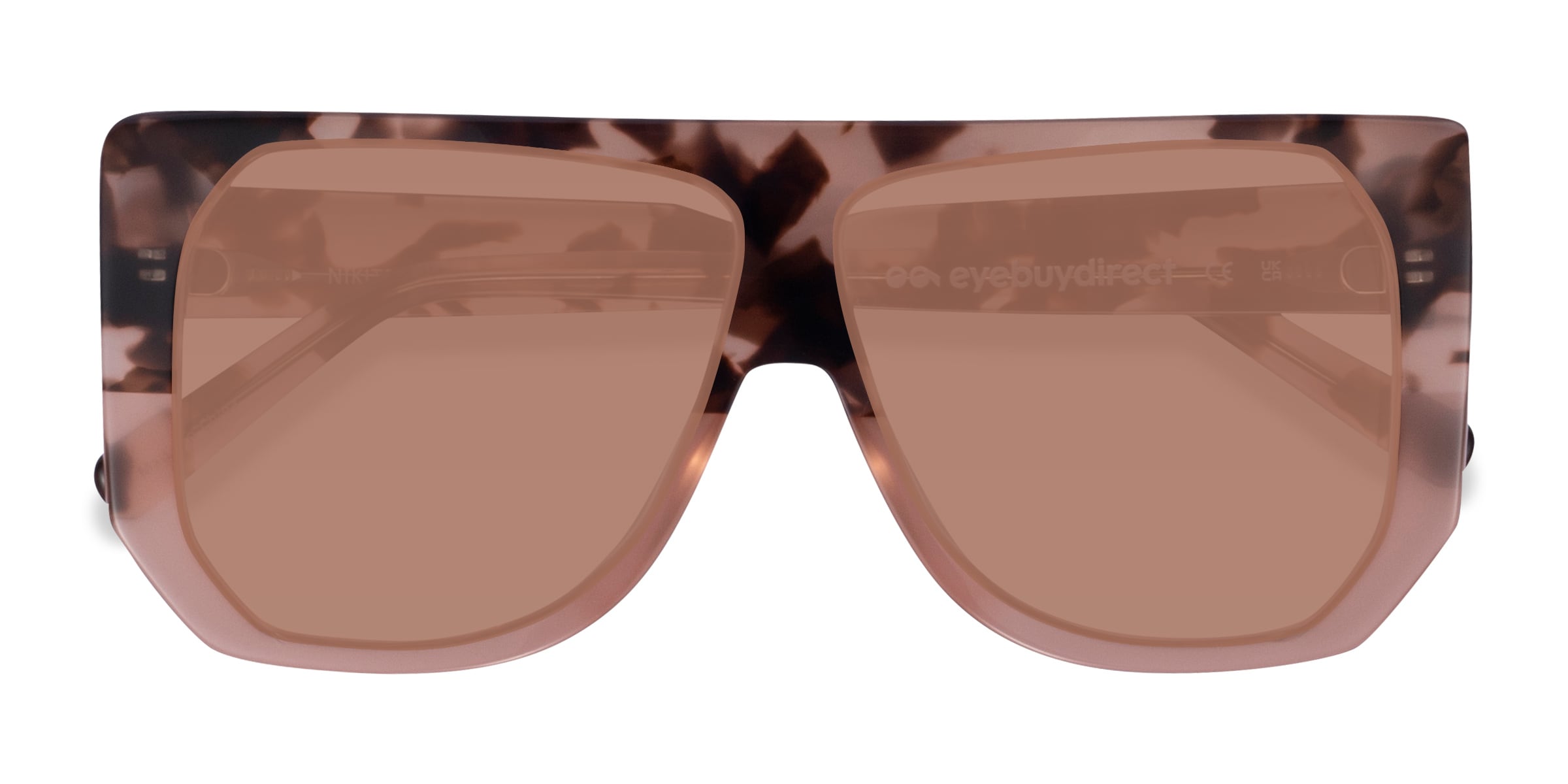 Nikita - Square Pink Tortoise Frame Prescription Sunglasses