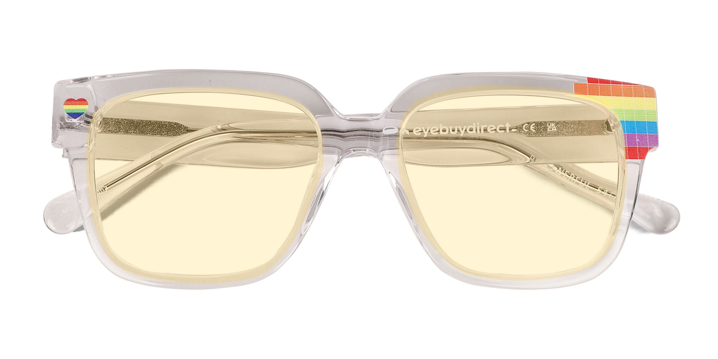 Powerful - Square Crystal Frame Prescription Sunglasses