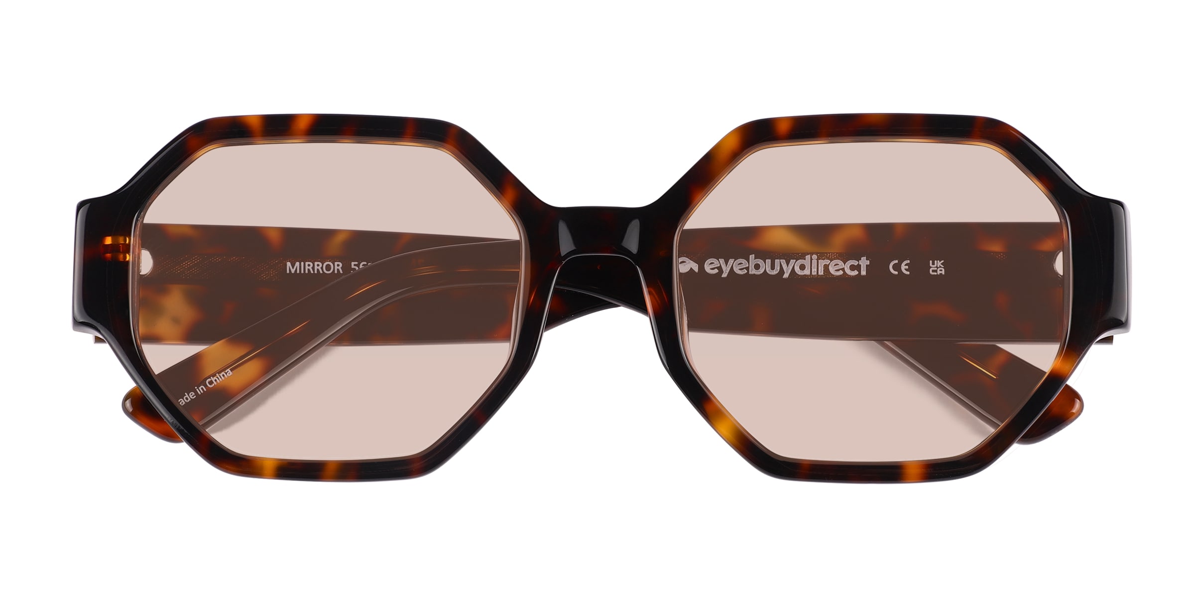 Mirror - Square Tortoise Frame Prescription Sunglasses
